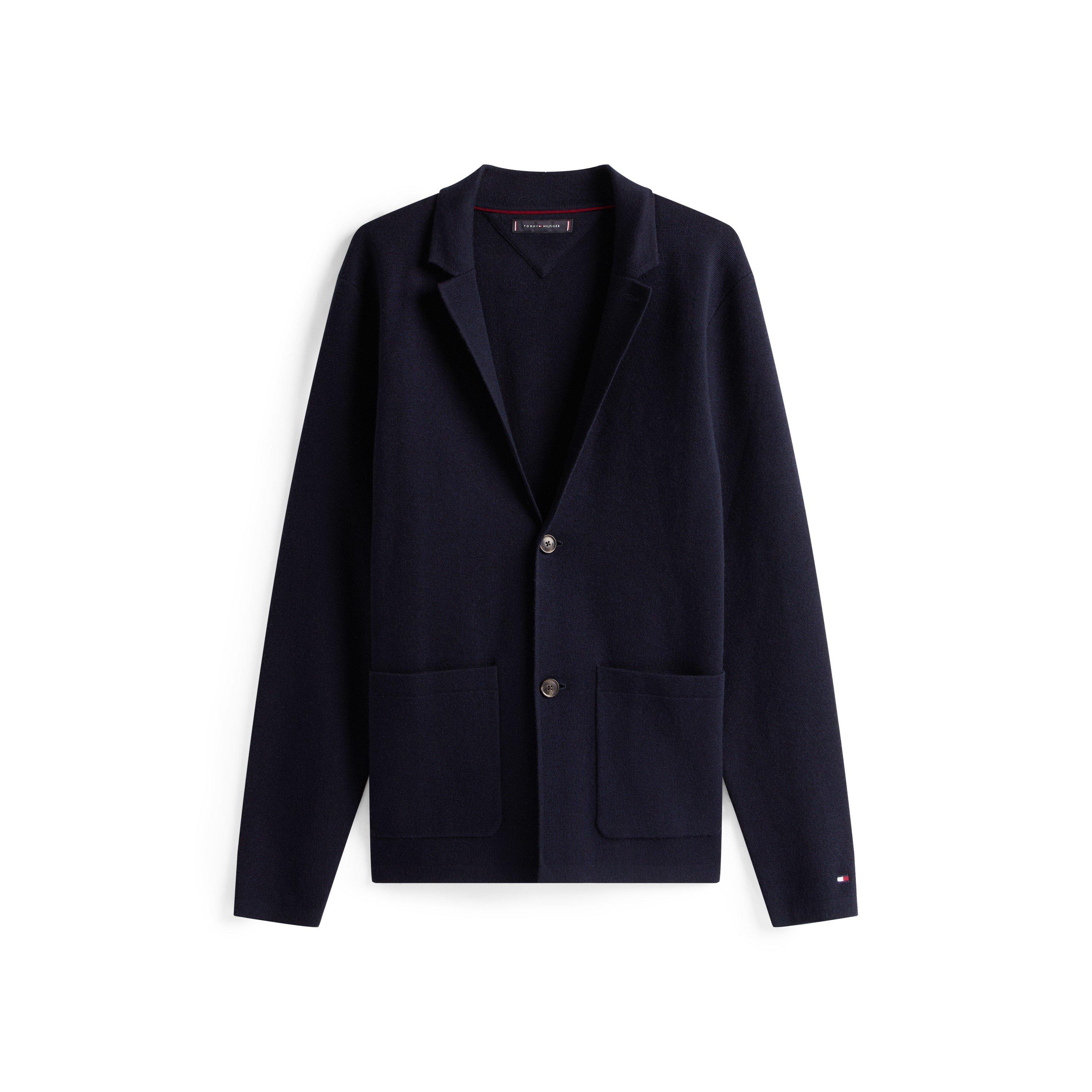 Tommy Hilfiger Men's Knitted Button-Through Slim Fit Cardigan - Desert Sky DW5 - M