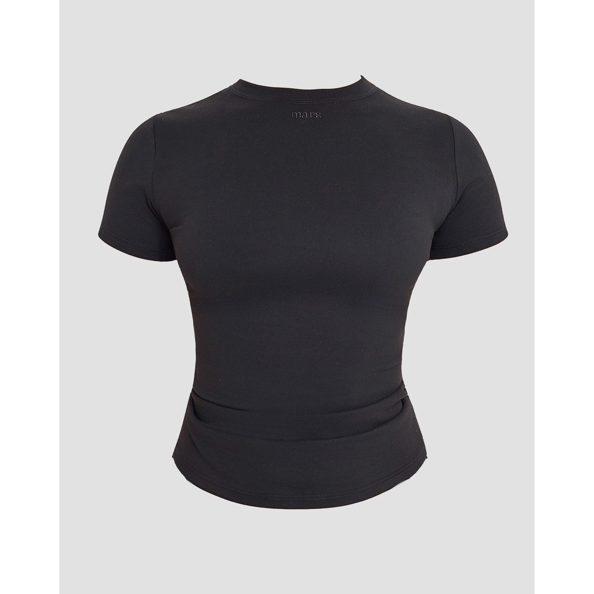 Black - Mars The Label - Womens Sculpt Short Sleeve Top - 5