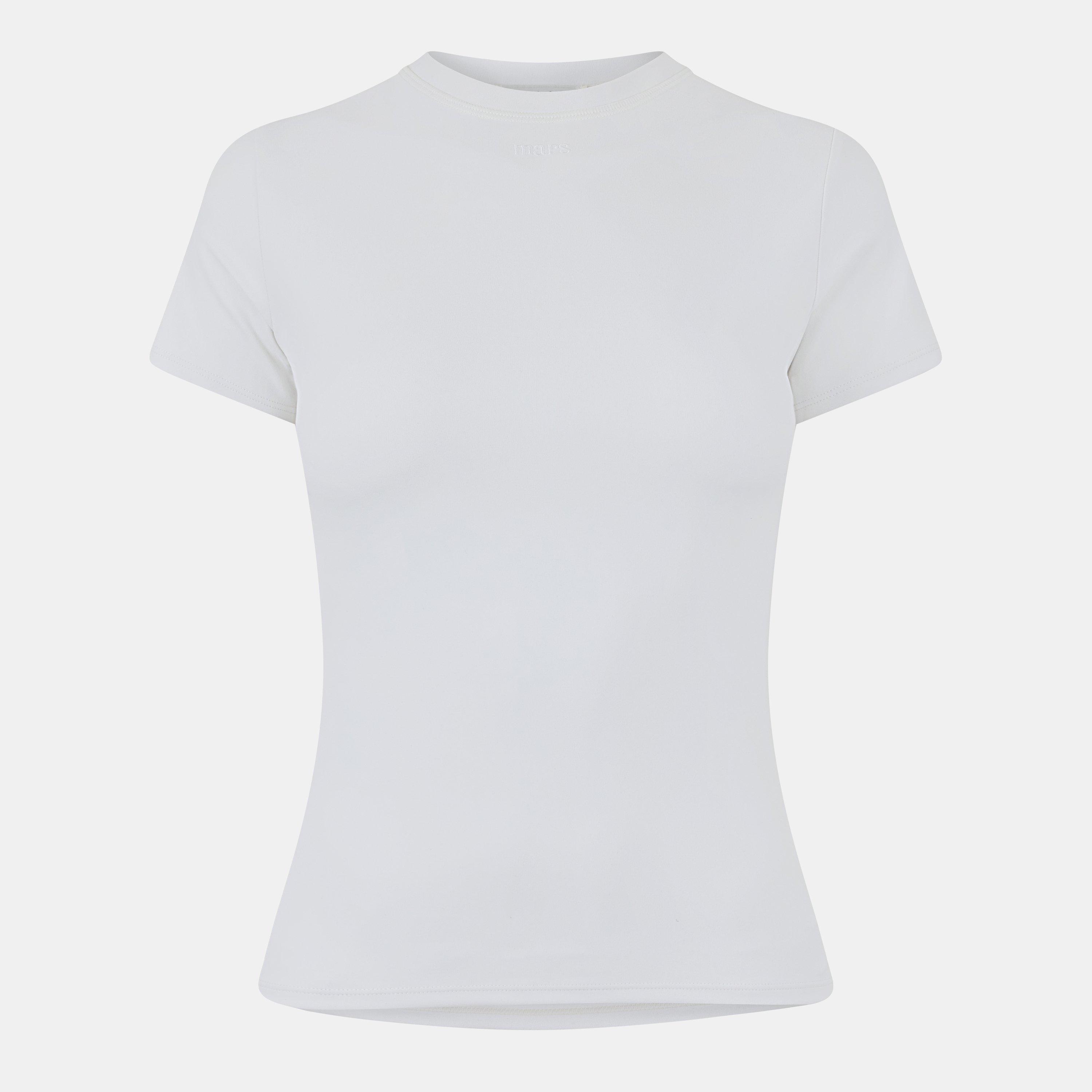 Stone - Mars The Label - Womens Sculpt Short Sleeve Top - 1