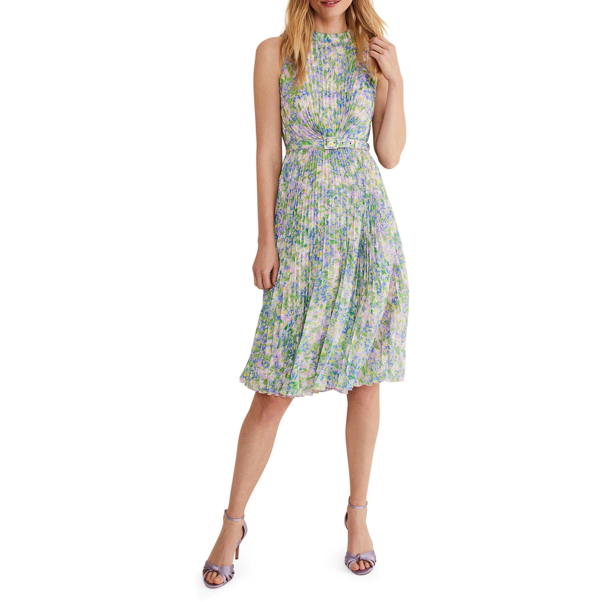 Multi-Coloured - Phase Eight - Simara Daisy Pleated Midi Dress - 3