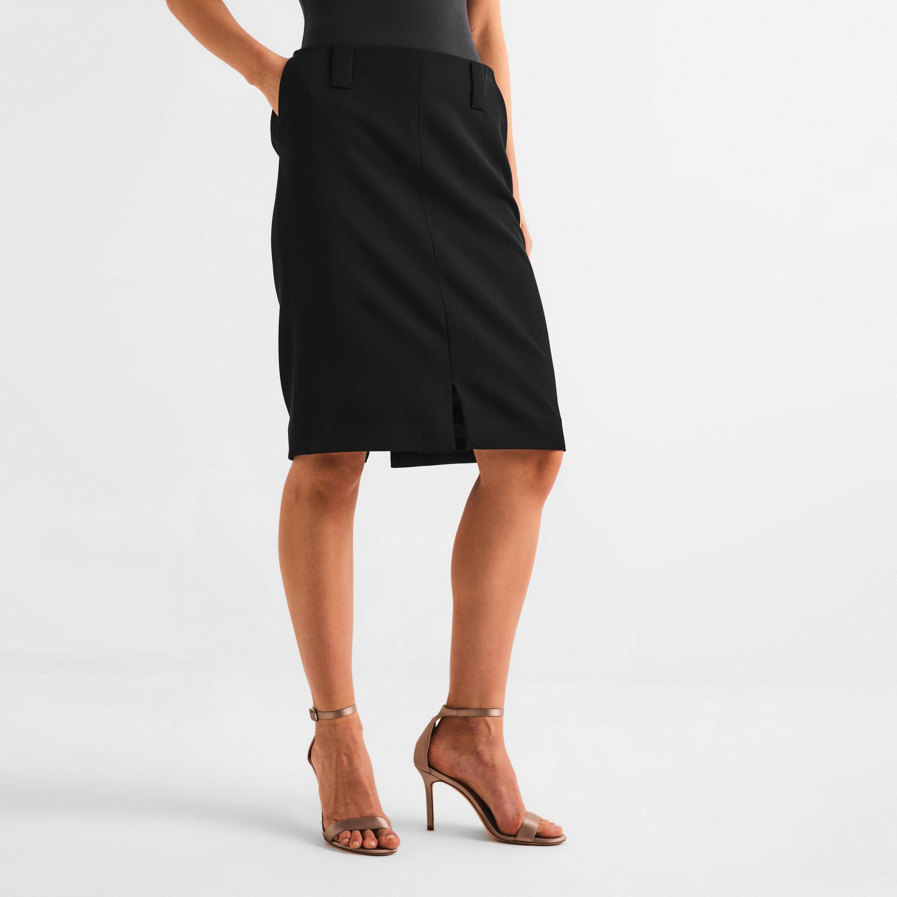 Black - Versace - Versace Wool Skirt Ld62 - 3