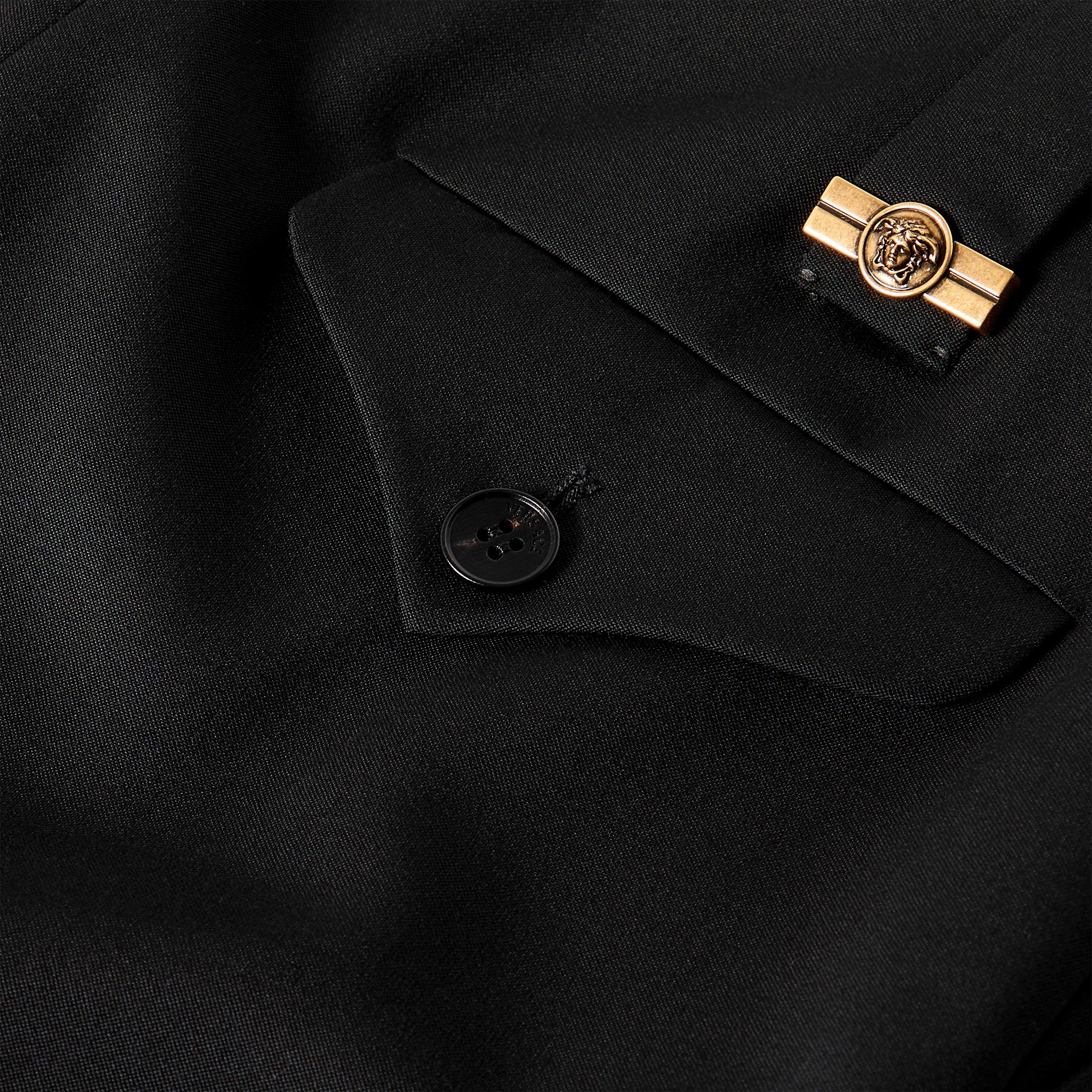 Black - Versace - Versace Wool Skirt Ld62 - 5