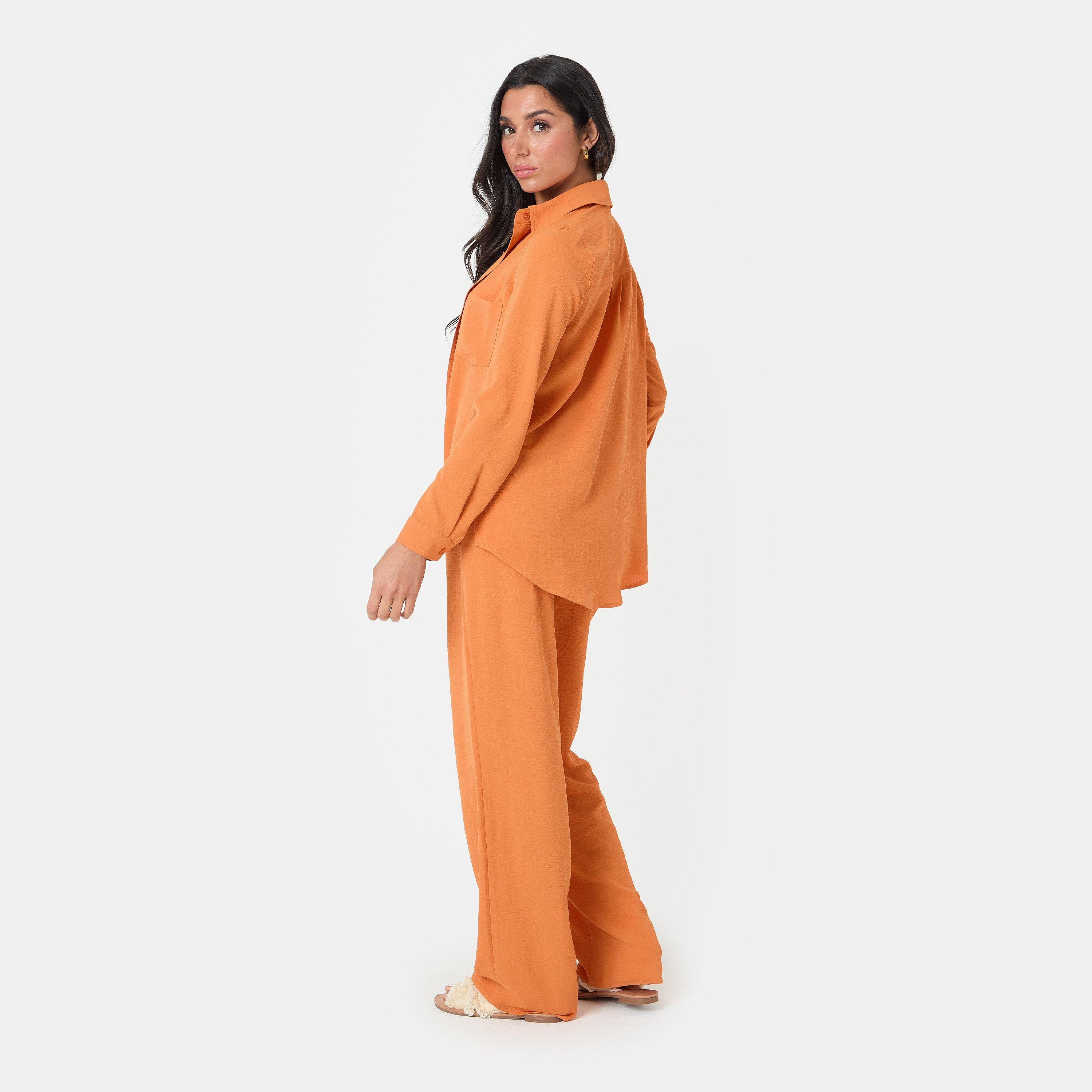 Orange - I Saw It First - Soft Crepe Wide Leg Trousers - 2