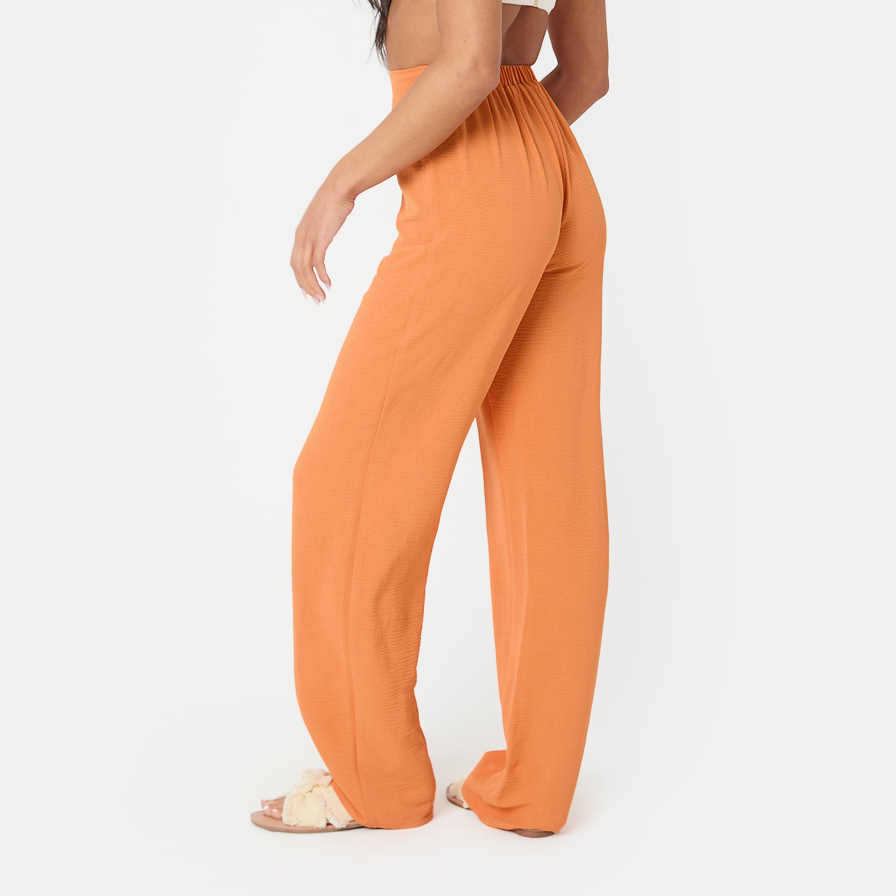 Orange - I Saw It First - Soft Crepe Wide Leg Trousers - 5