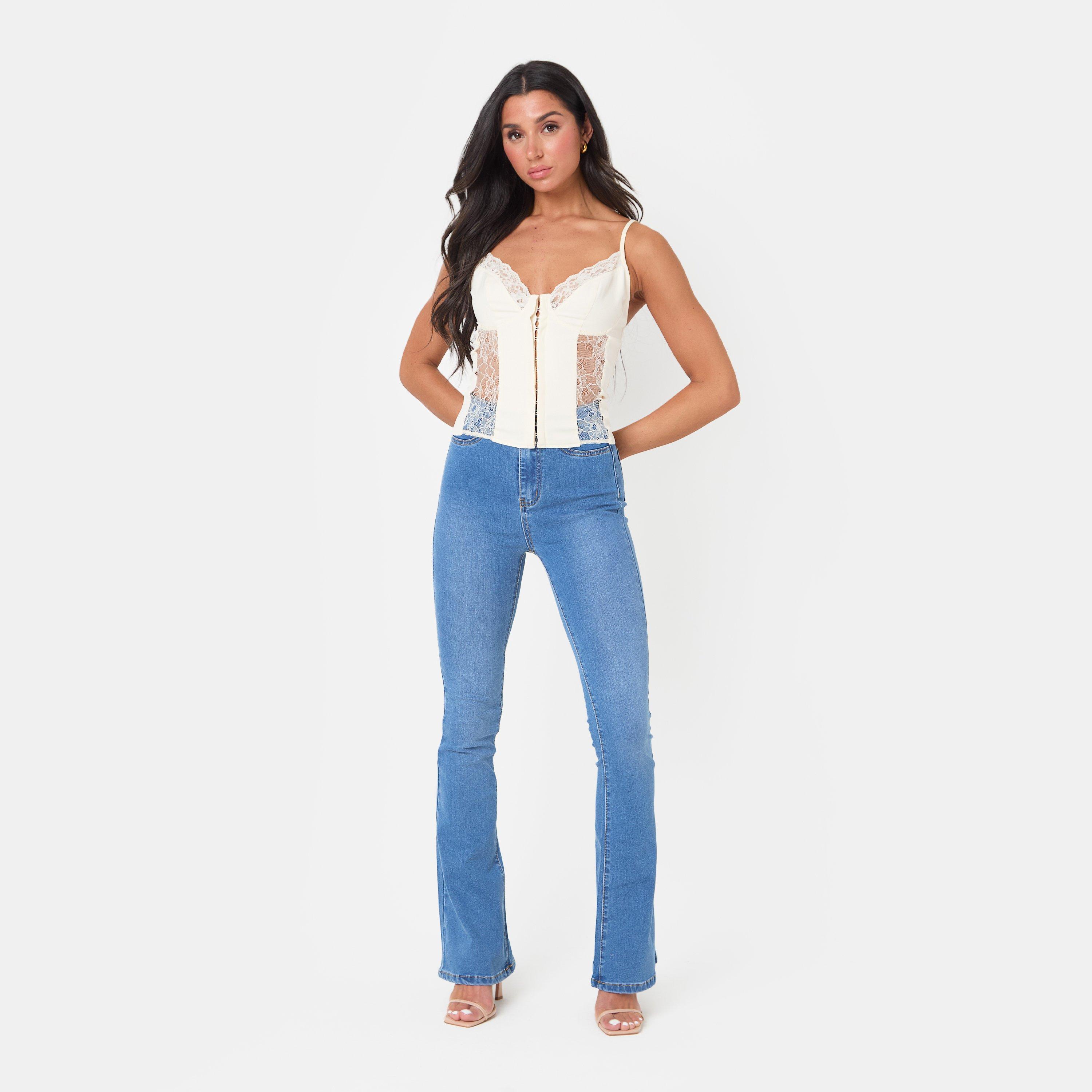 Cream - I Saw It First - Lace Corset Top - 1