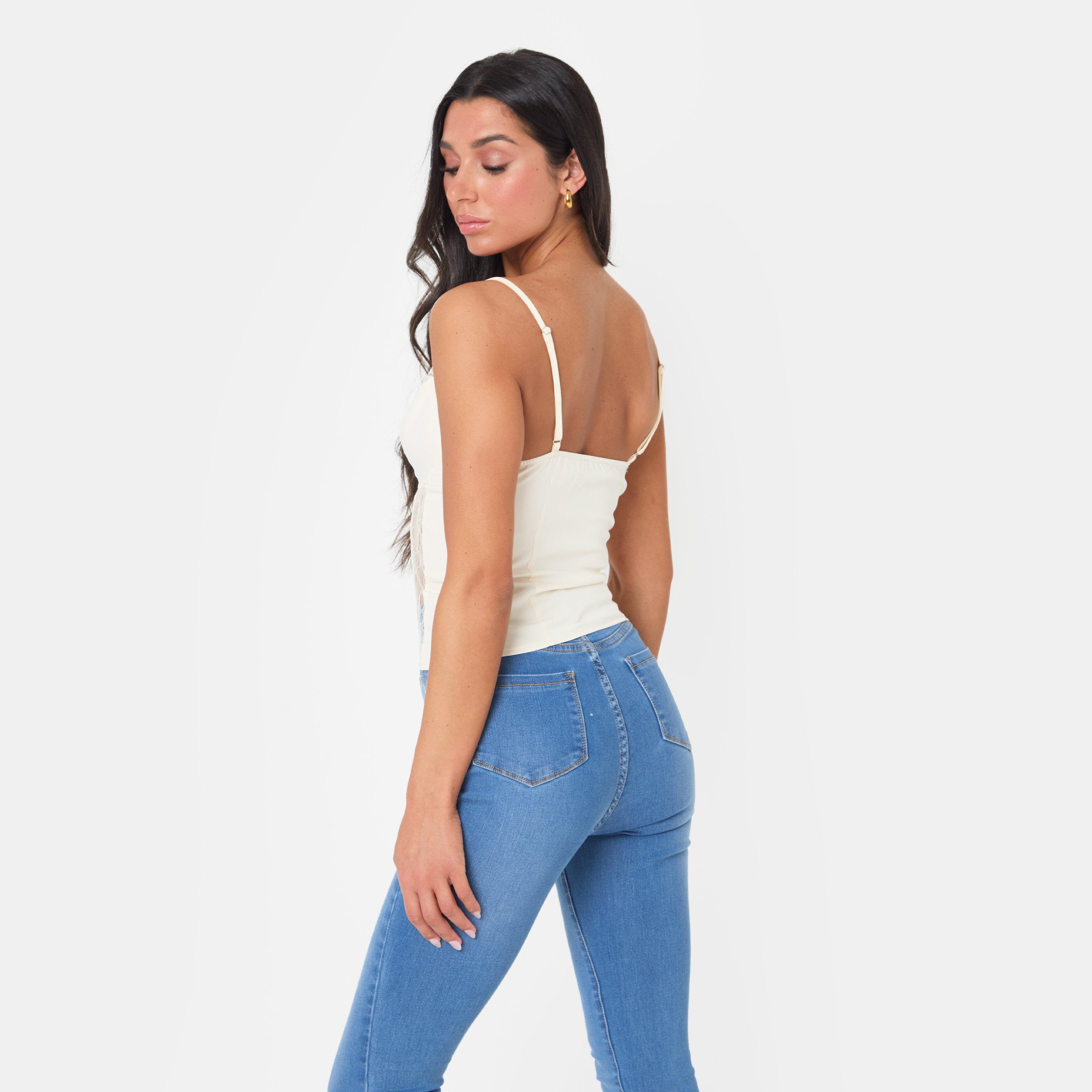 Cream - I Saw It First - Lace Corset Top - 4