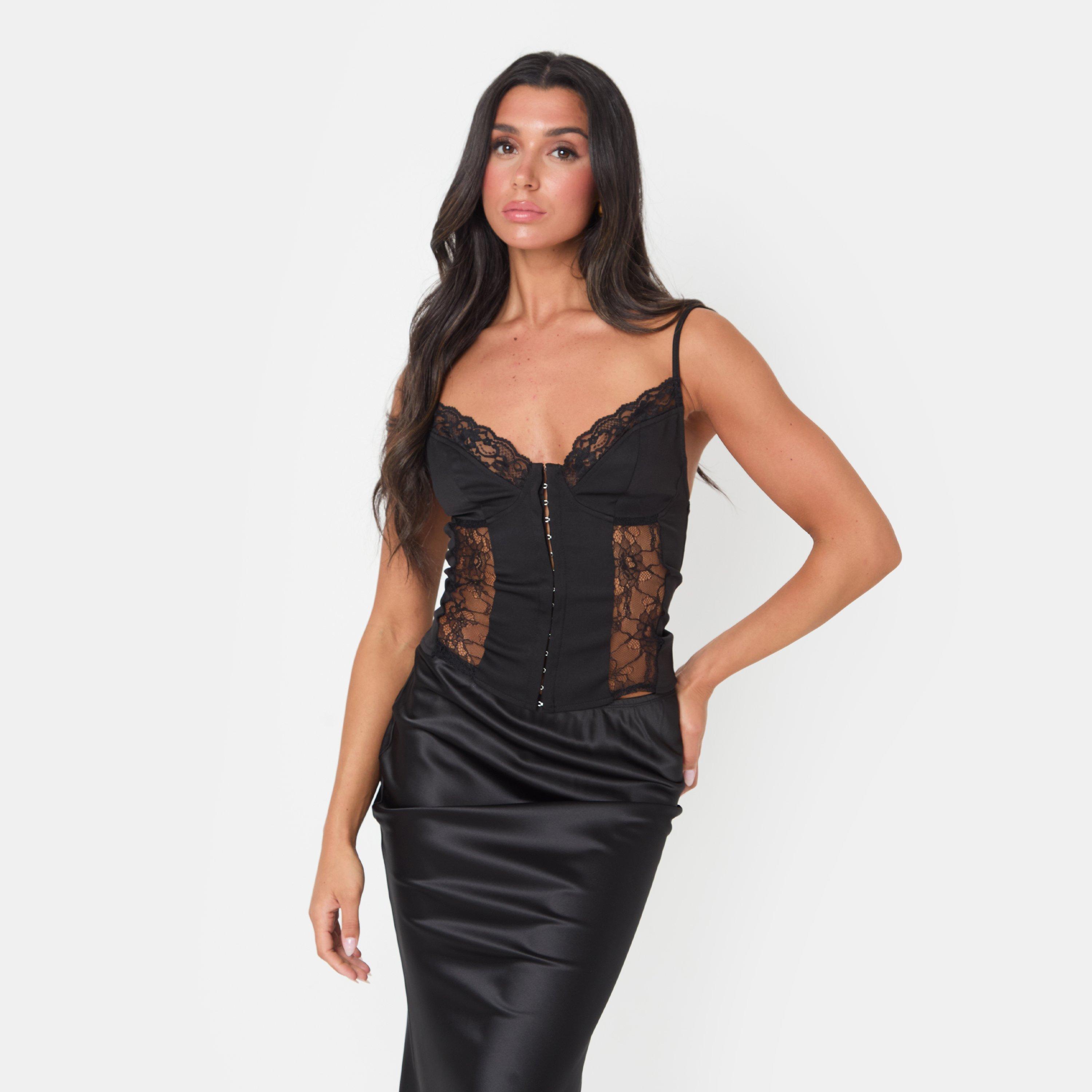 Black - I Saw It First - Lace Corset Top - 2