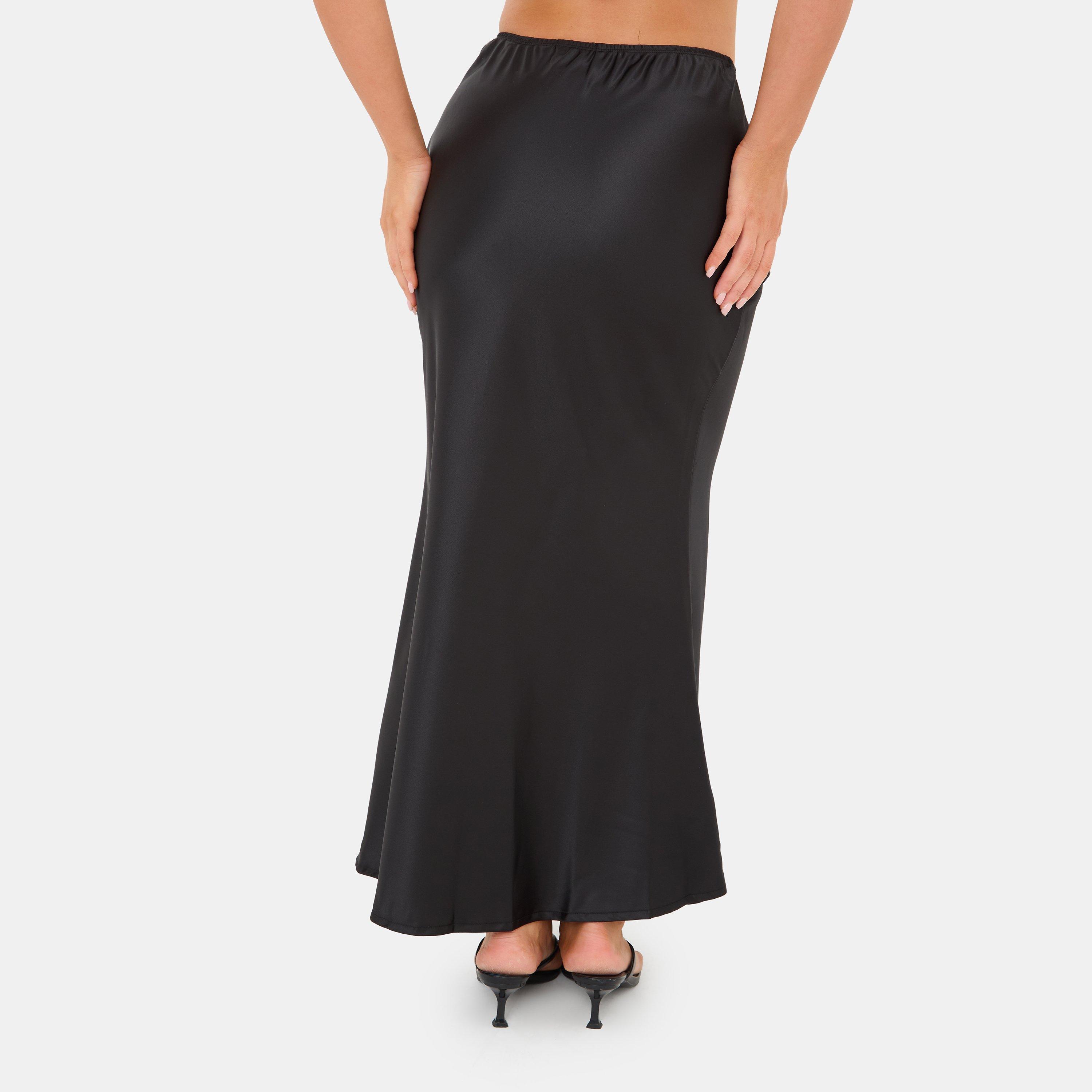 Negro - I Saw It First - Maxi Bias Cut Satin Skirt - 3