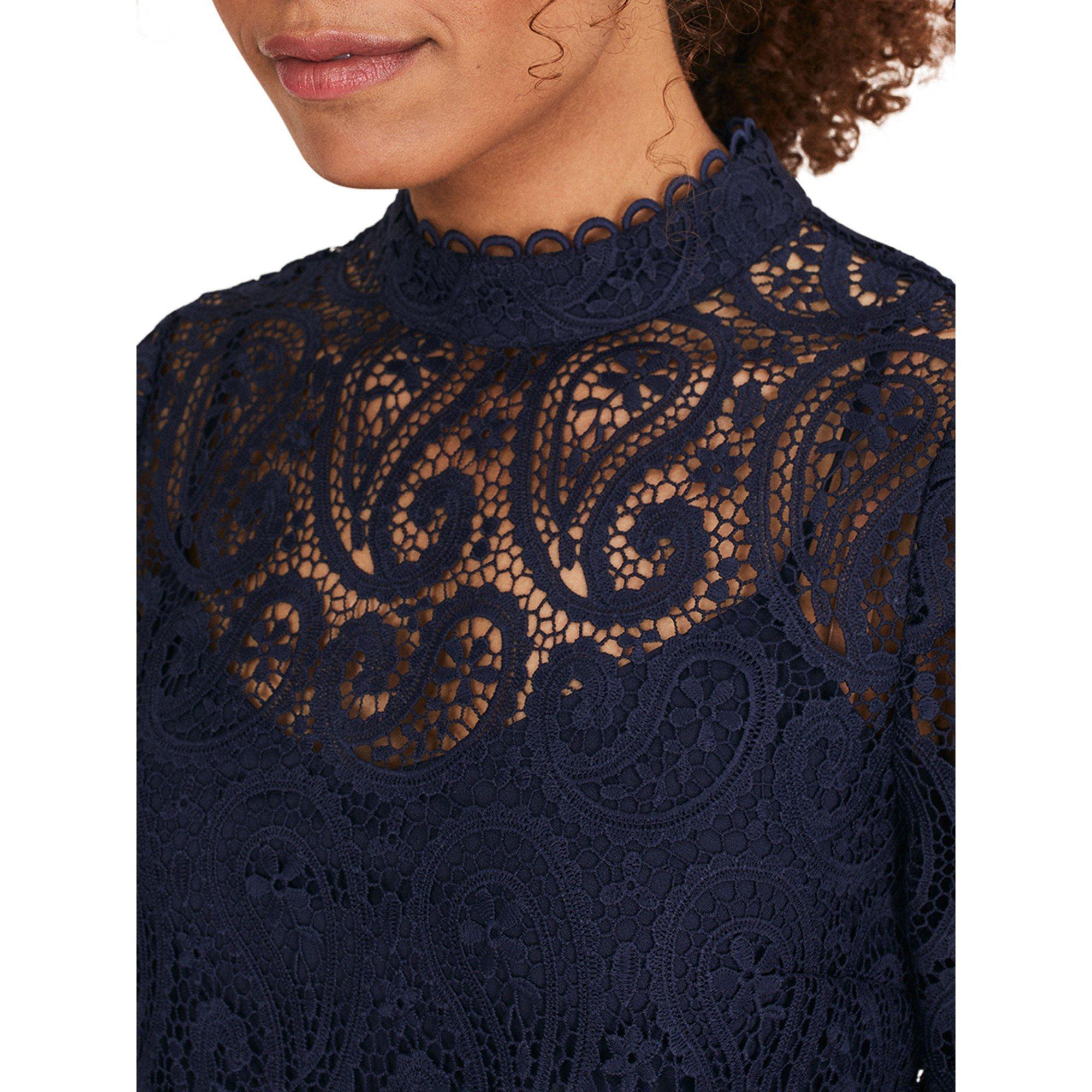 Navy - Phase Eight - Verity Lace Shift Dress - 5