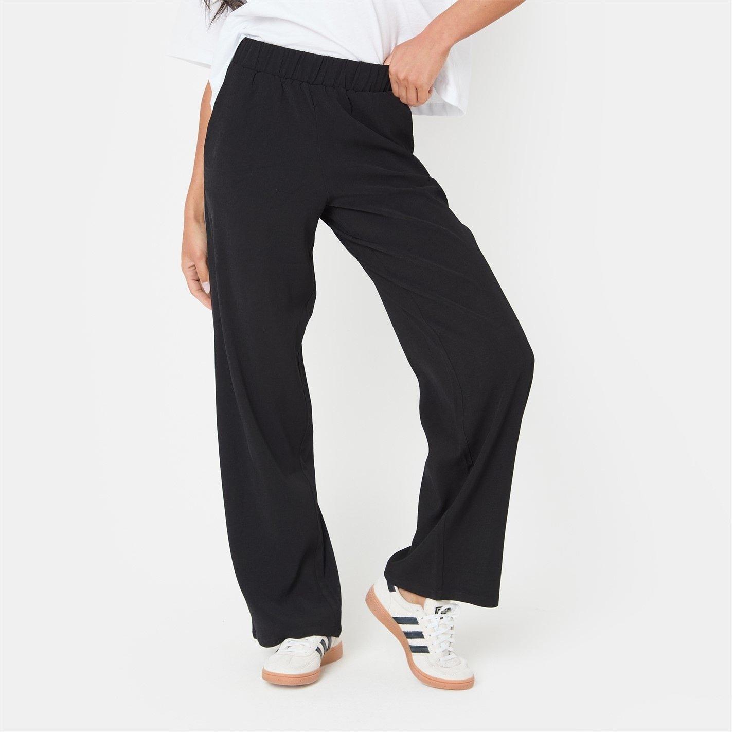 Black - I Saw It First - Straight Side Stripe Trousers - 2