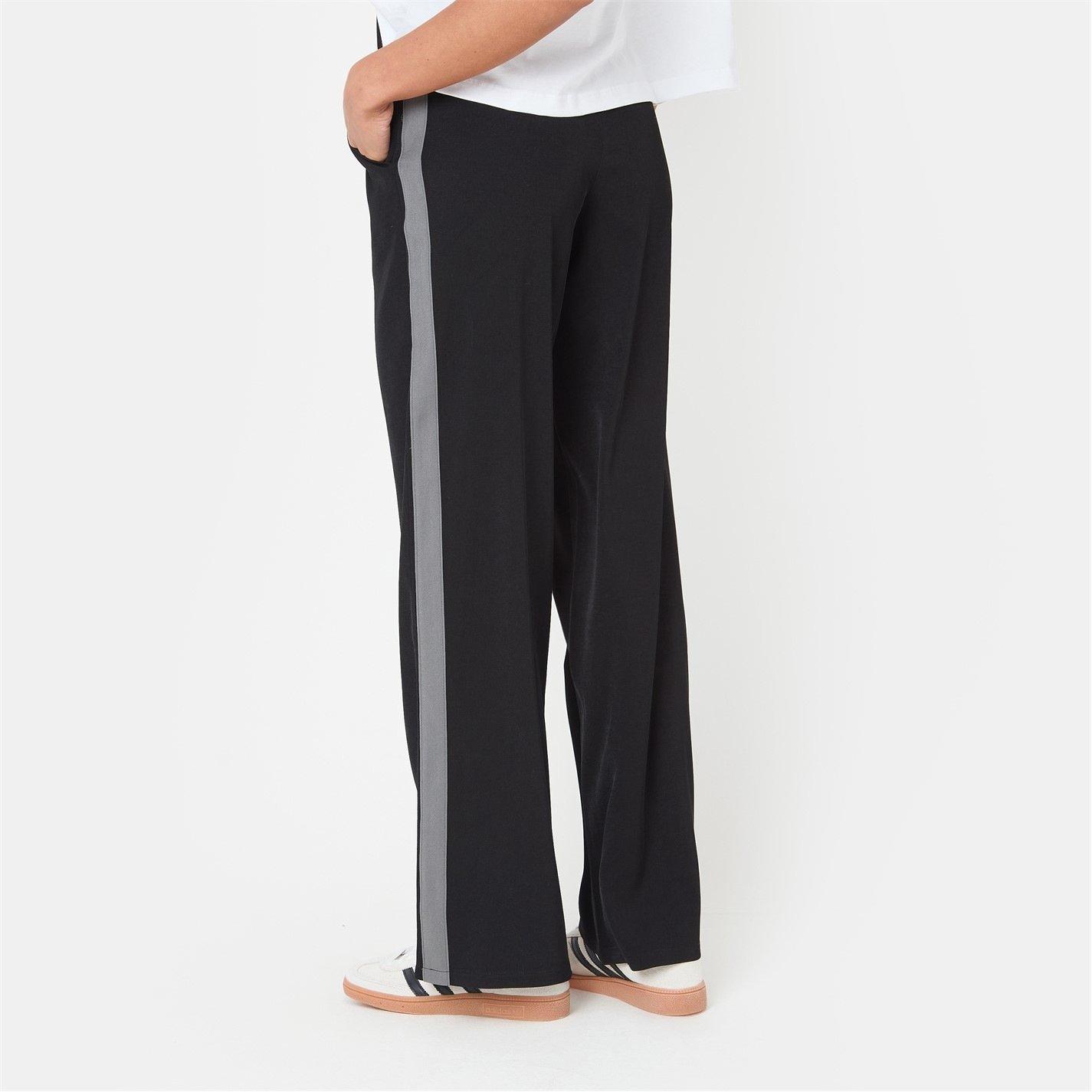 Black - I Saw It First - Straight Side Stripe Trousers - 6