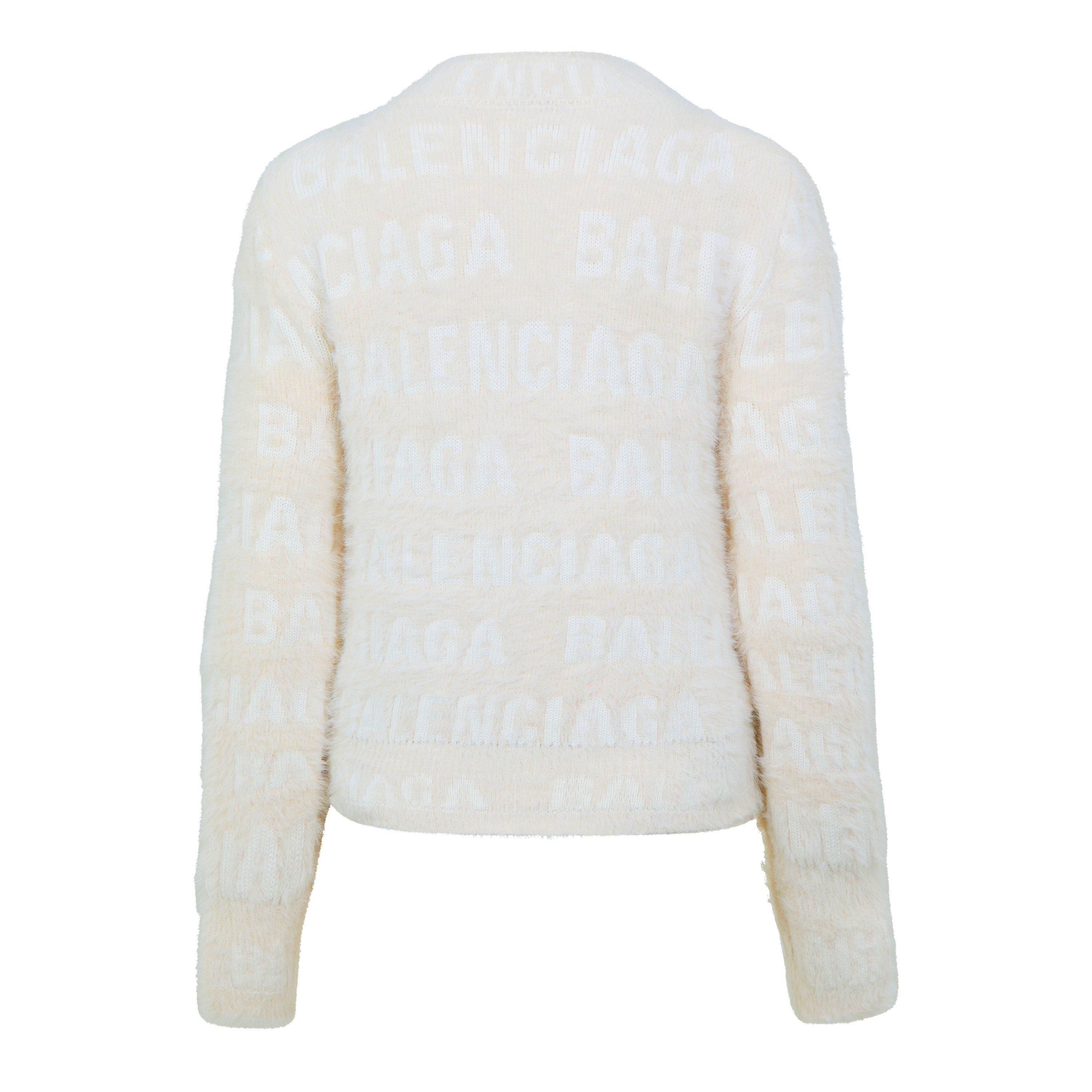 Ivory - Balenciaga - Furry Logo Jumper - 2