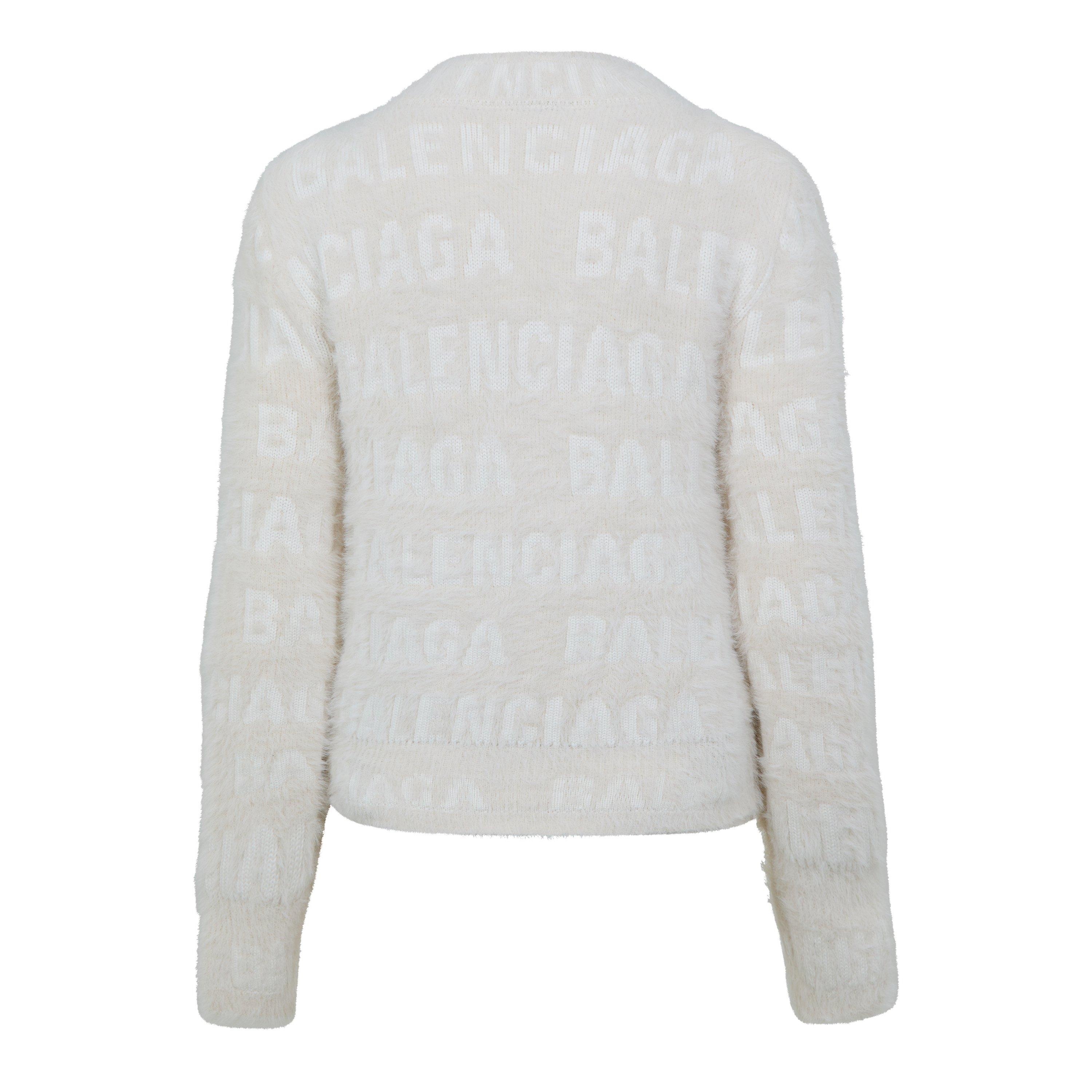 Ivory - Balenciaga - Furry Logo Jumper - 6
