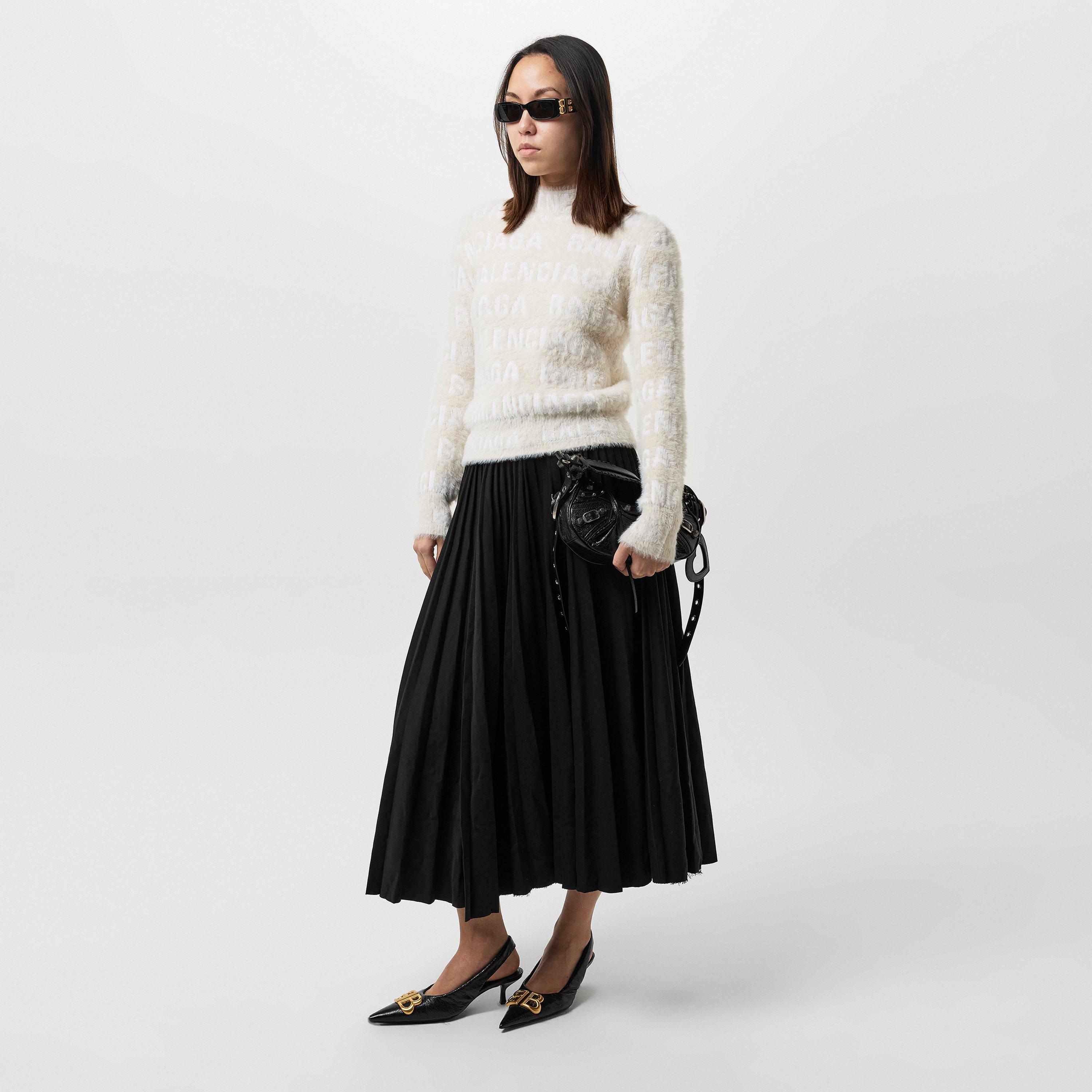Ivory - Balenciaga - Furry Logo Jumper - 5