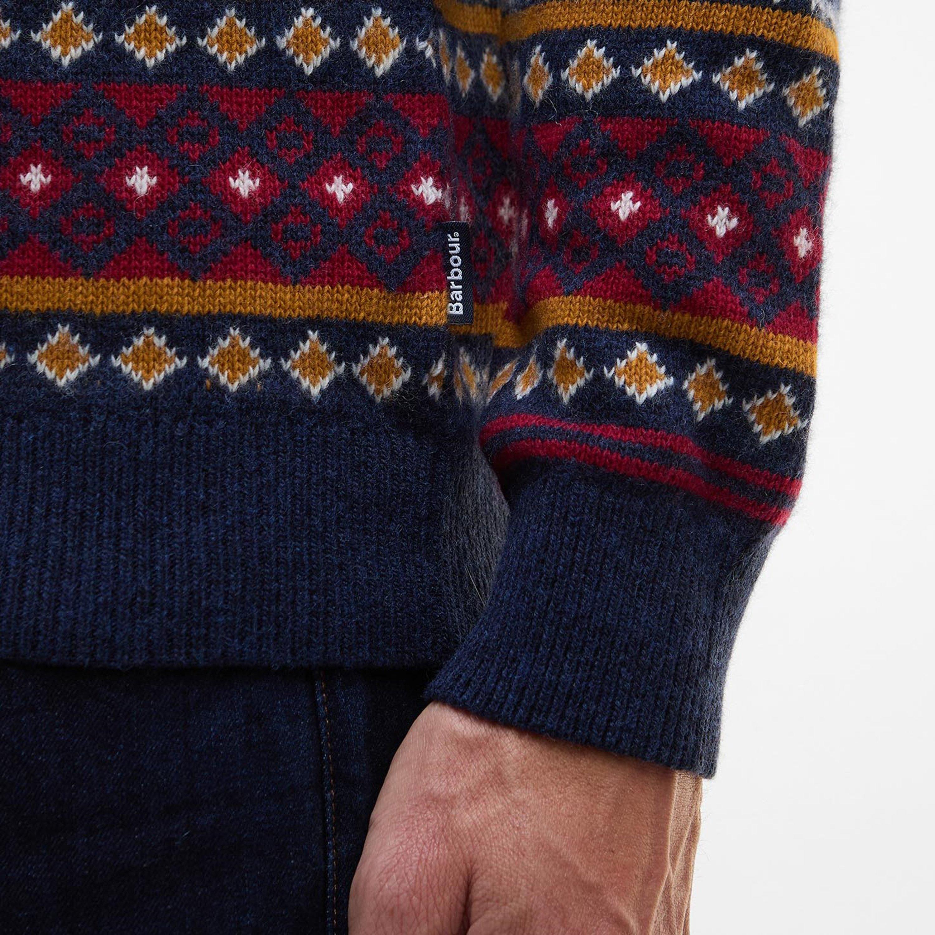 Navy NY91 - Barbour - Easdale Crew Neck Jumper - 4