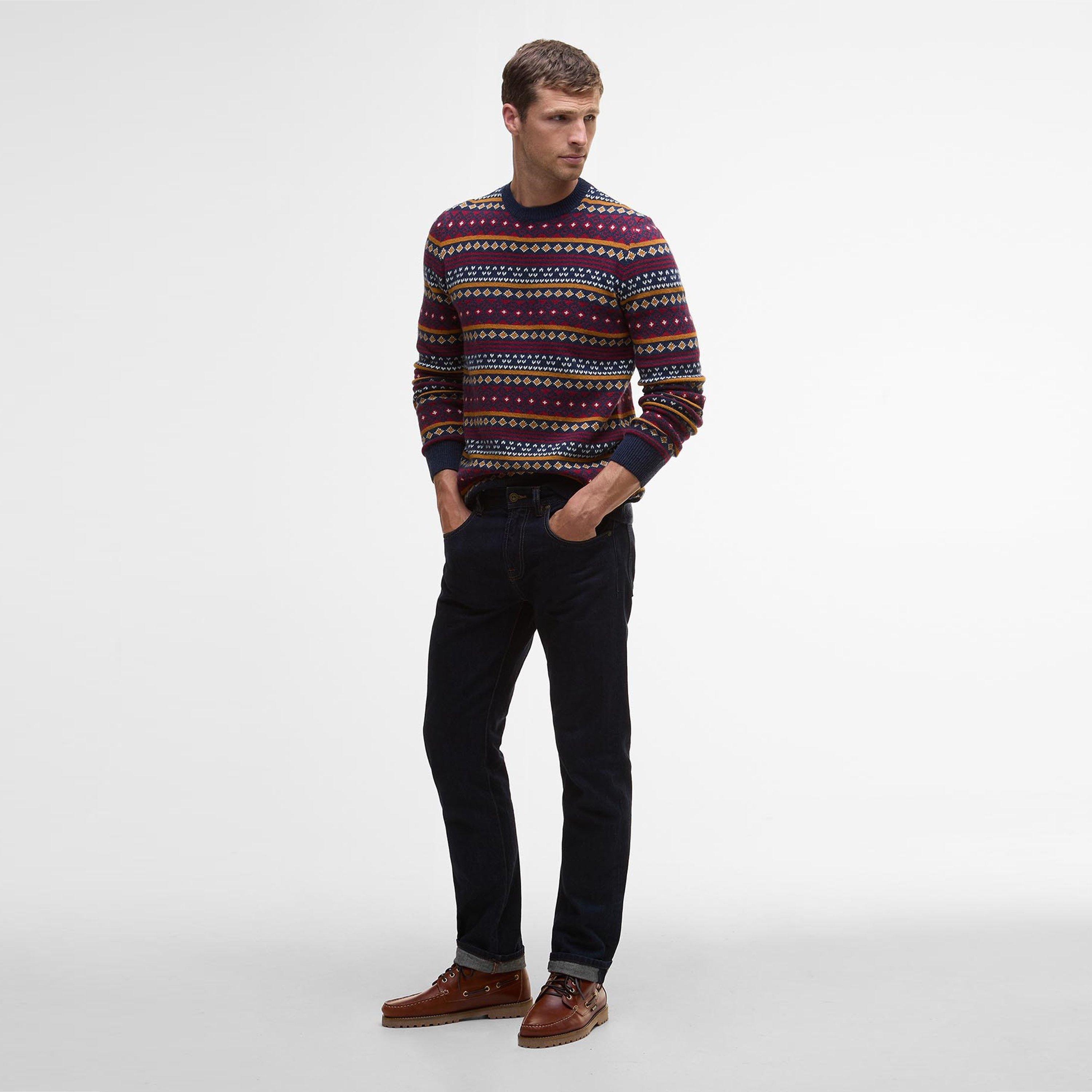 Navy NY91 - Barbour - Easdale Crew Neck Jumper - 5