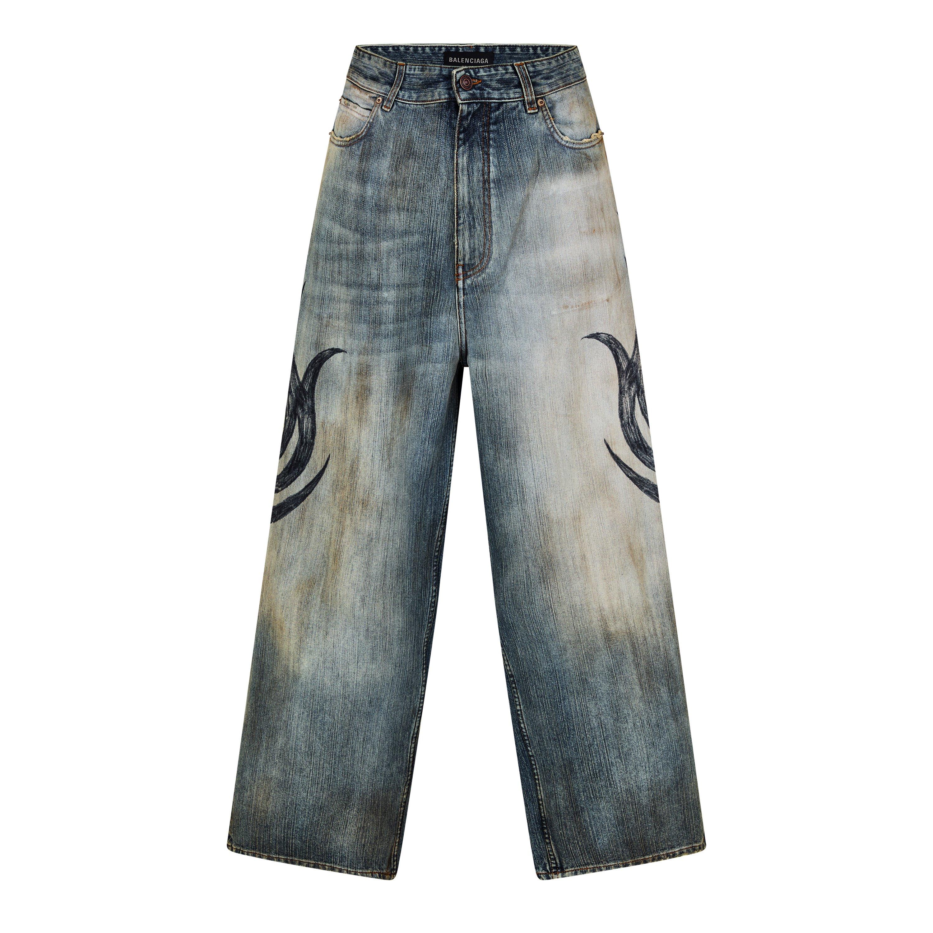Stained Denim - Balenciaga - Baggy Jeans - 1