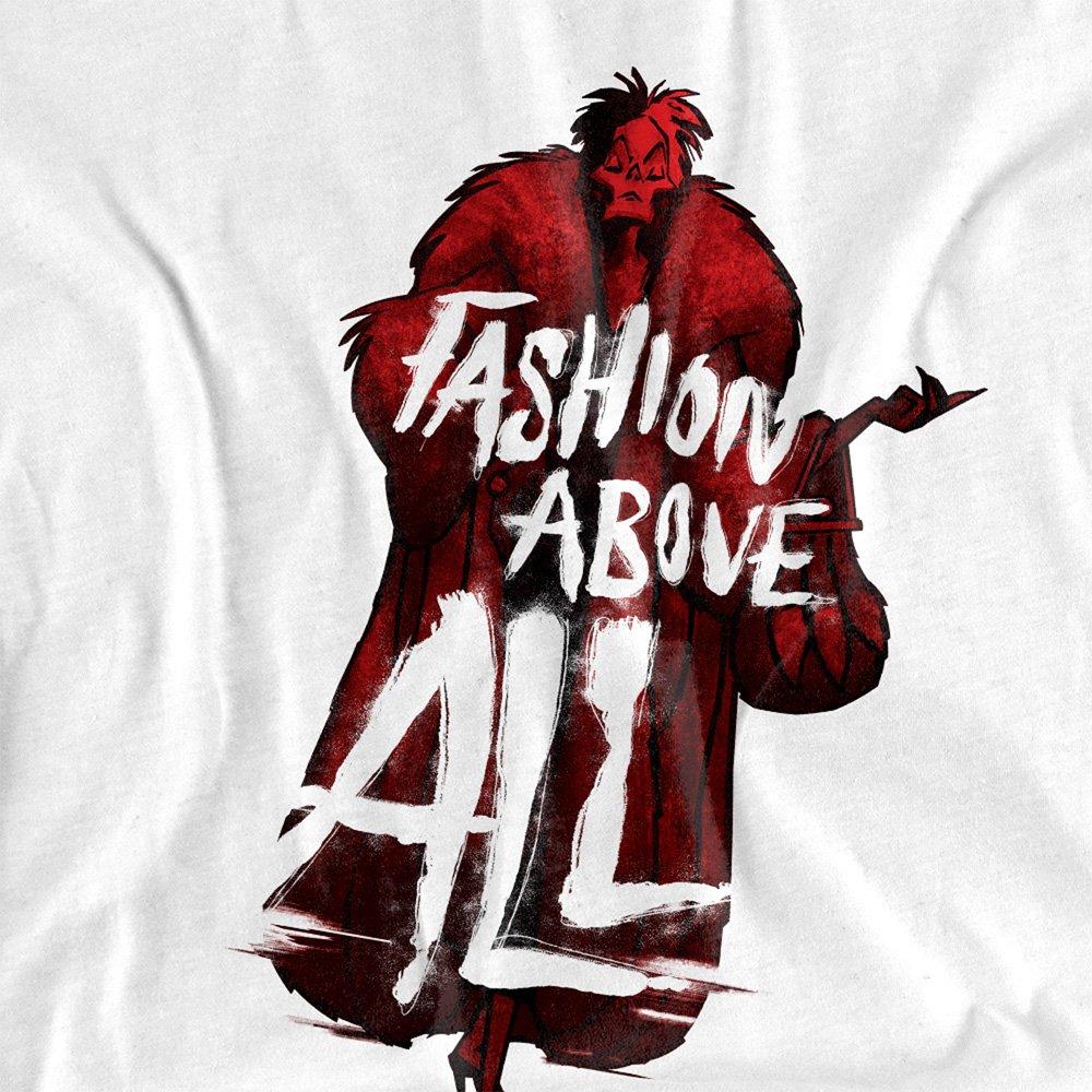 White - Disney - Fashion Above All Cruella De Vil T-Shirt White - 2