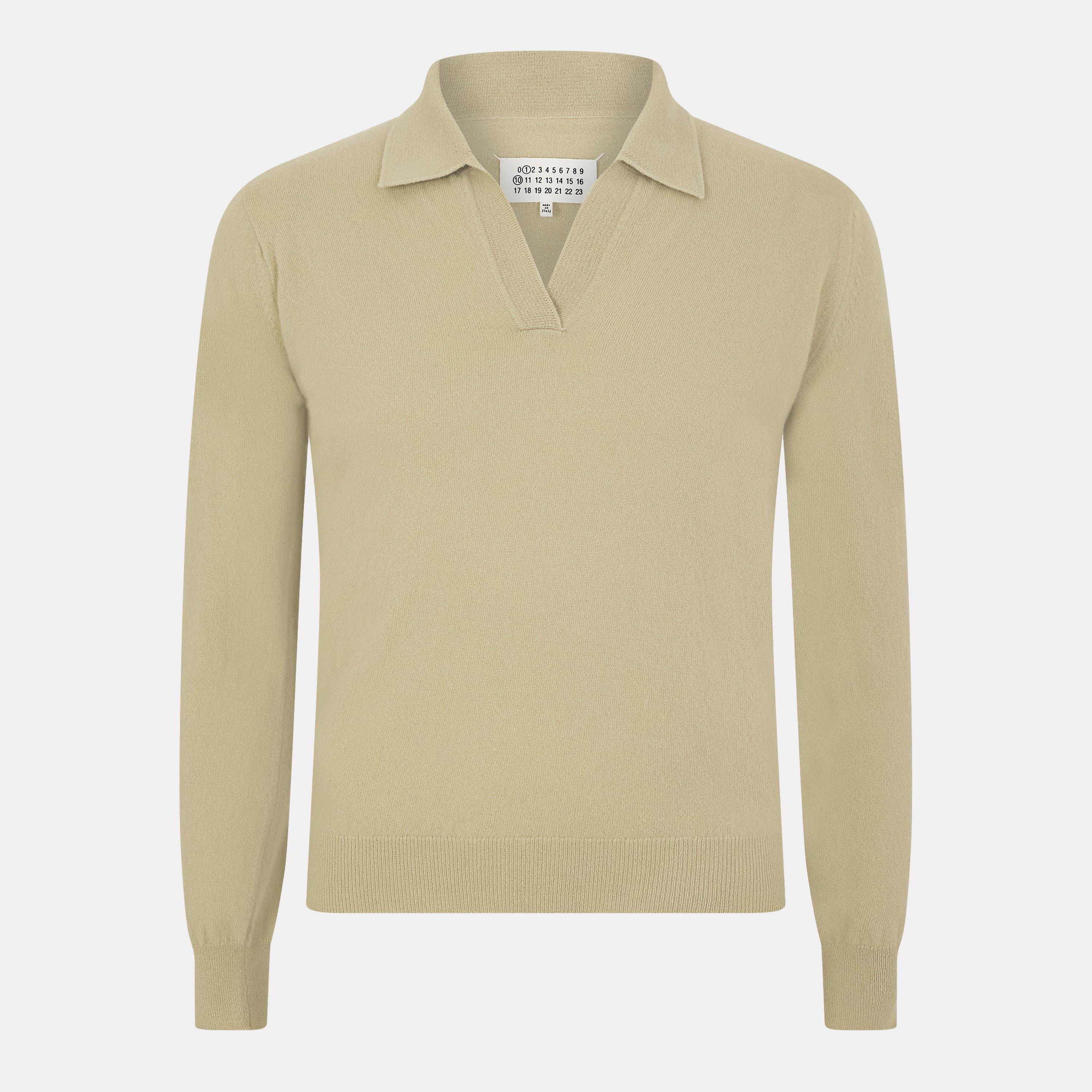 Pale Green - Maison Margiela - Men's Textured Knitted Top - 1