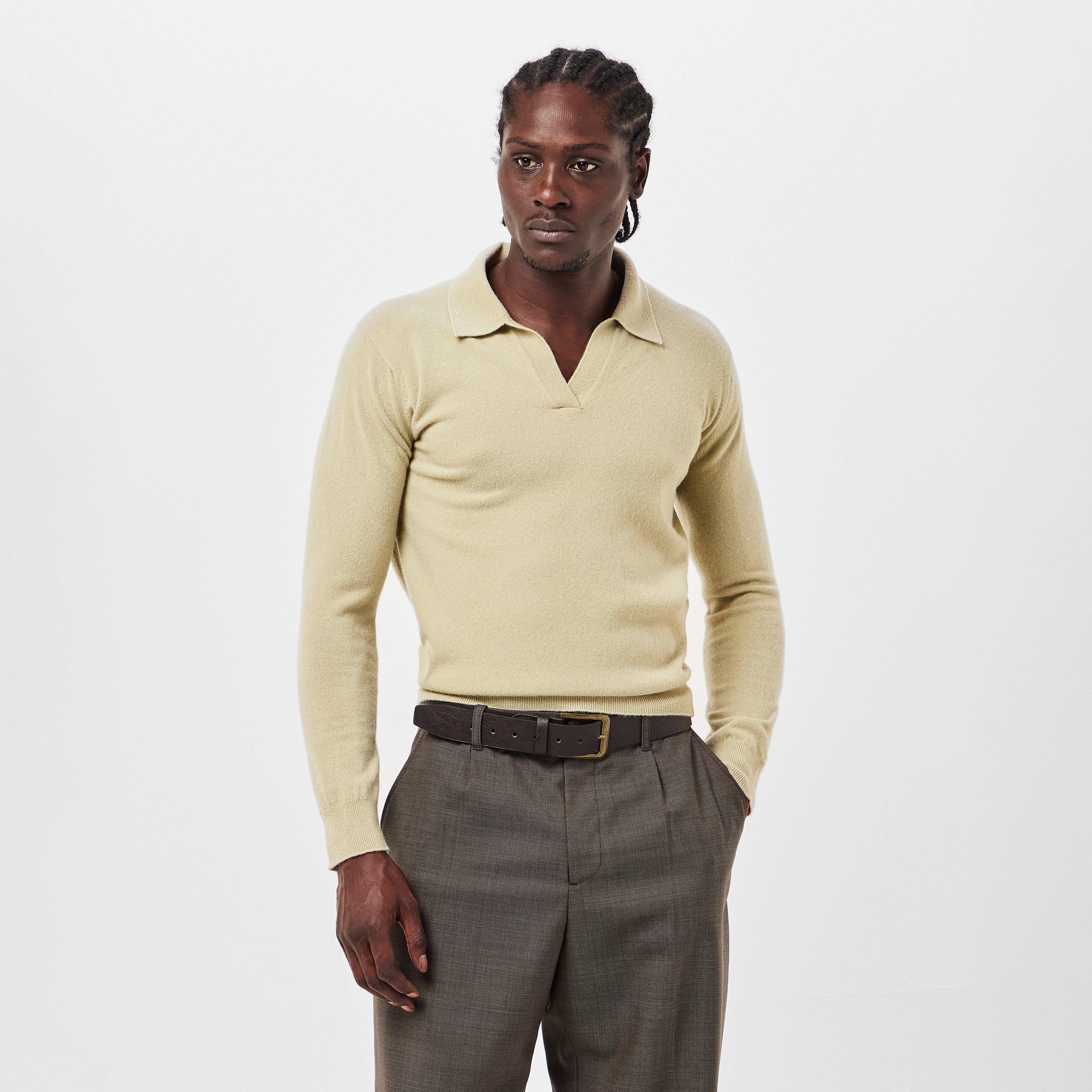 Pale Green - Maison Margiela - Men's Textured Knitted Top - 3