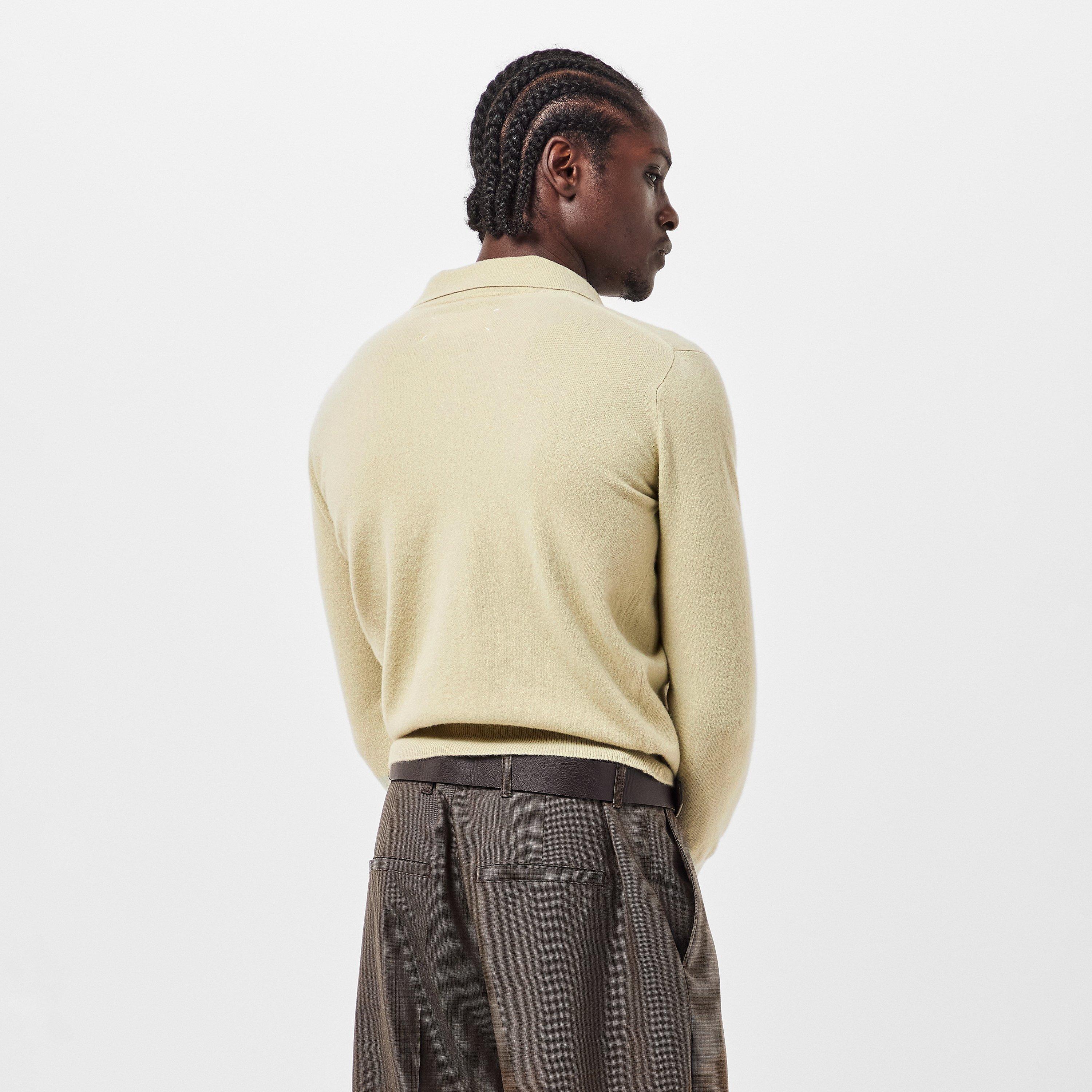 Pale Green - Maison Margiela - Men's Textured Knitted Top - 4