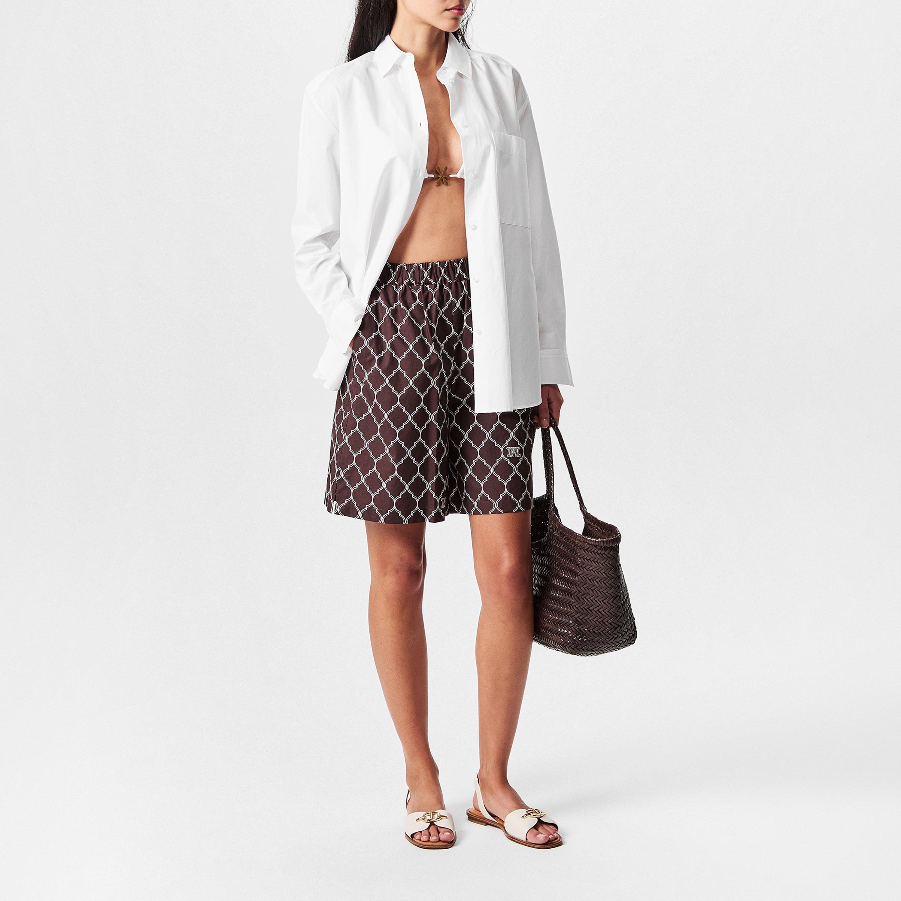 Coffee - Max Mara - Women's Ululato Beach Shorts - 6