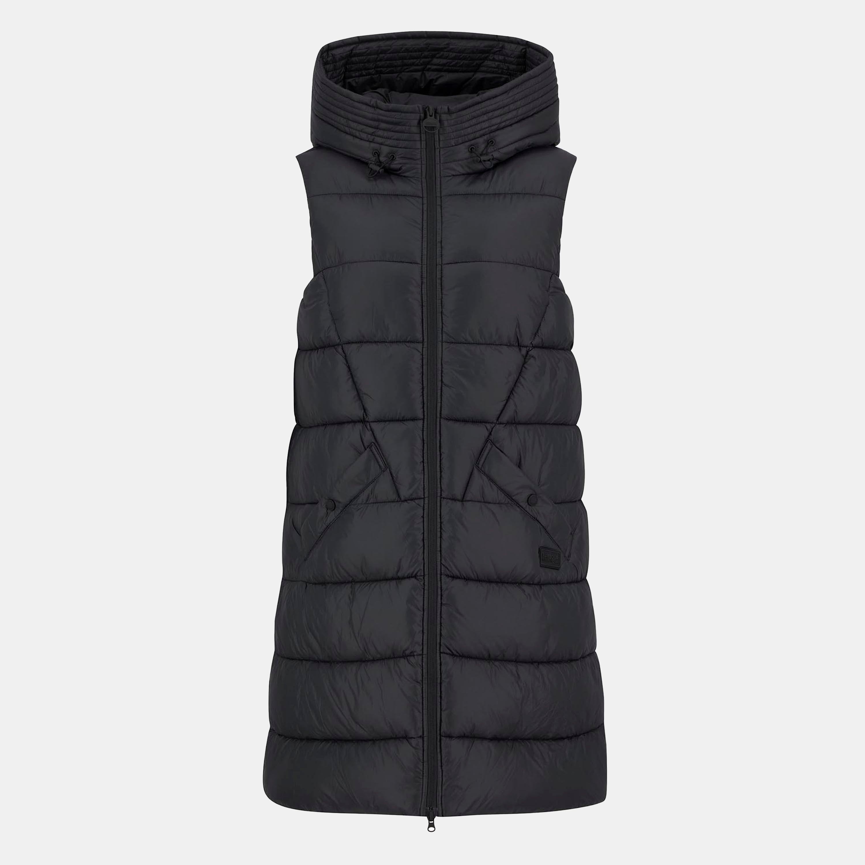 Barbour International Women's Cecilla Funnel Neck Full Zip Sleeveless Gilet - Black - 8 (XS)