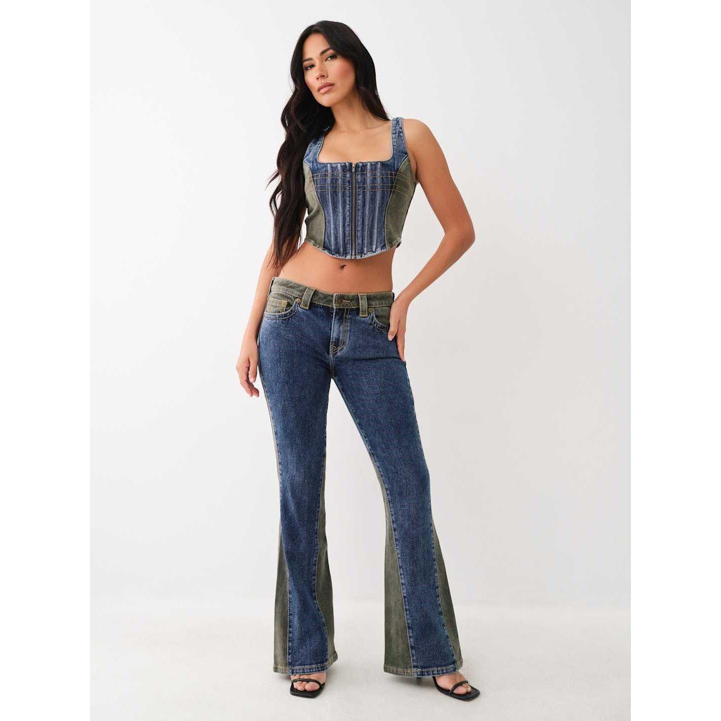 Med Wsh - True Religion - Denim Corset Top - 4