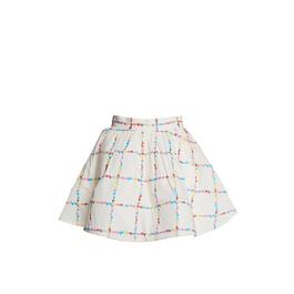 Collective The Label The Label Grid Picnic floral Pleated Mini-Skirt