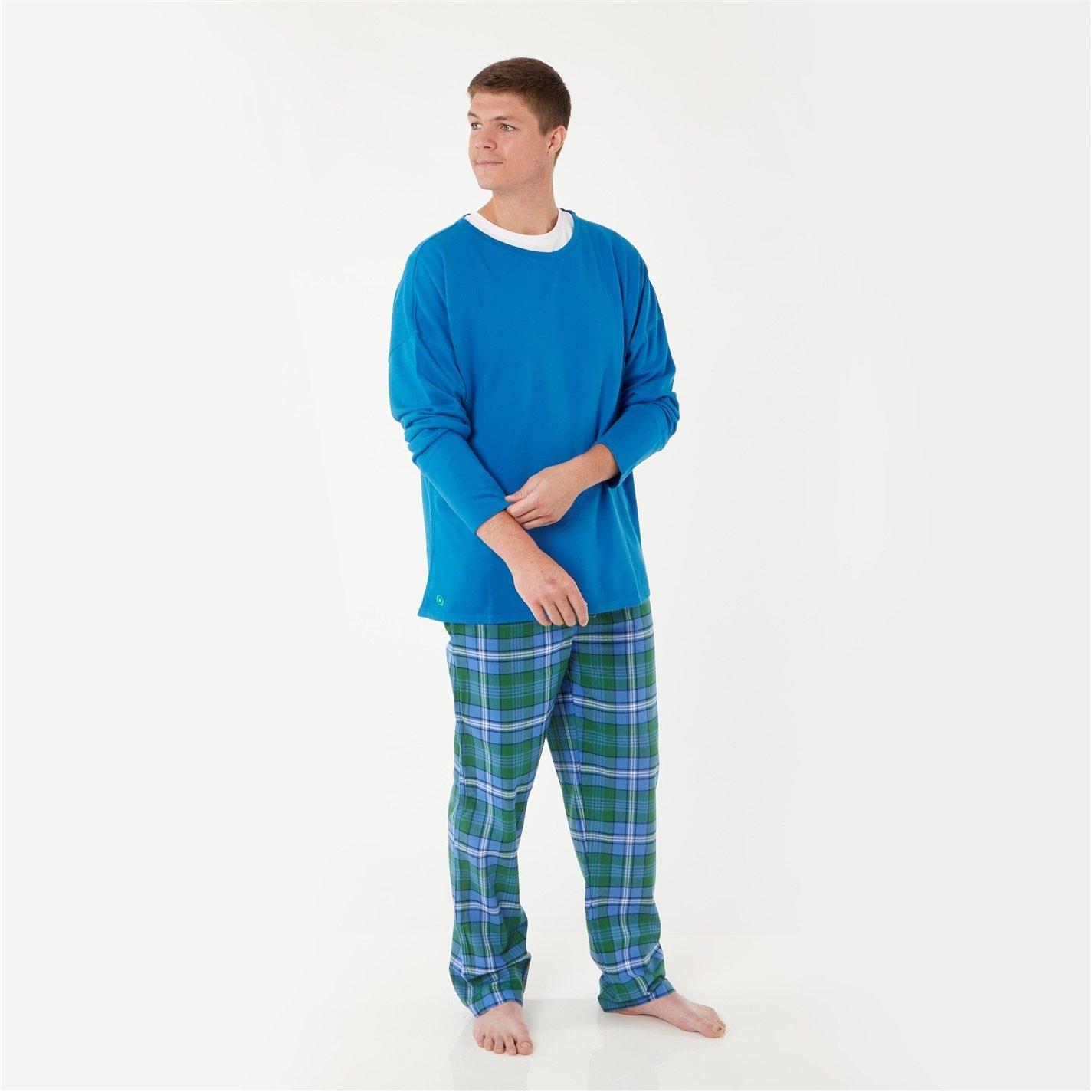 Green Sea - Loungers - Mens Organic Brushed Cotton Lounge Trousers - 2