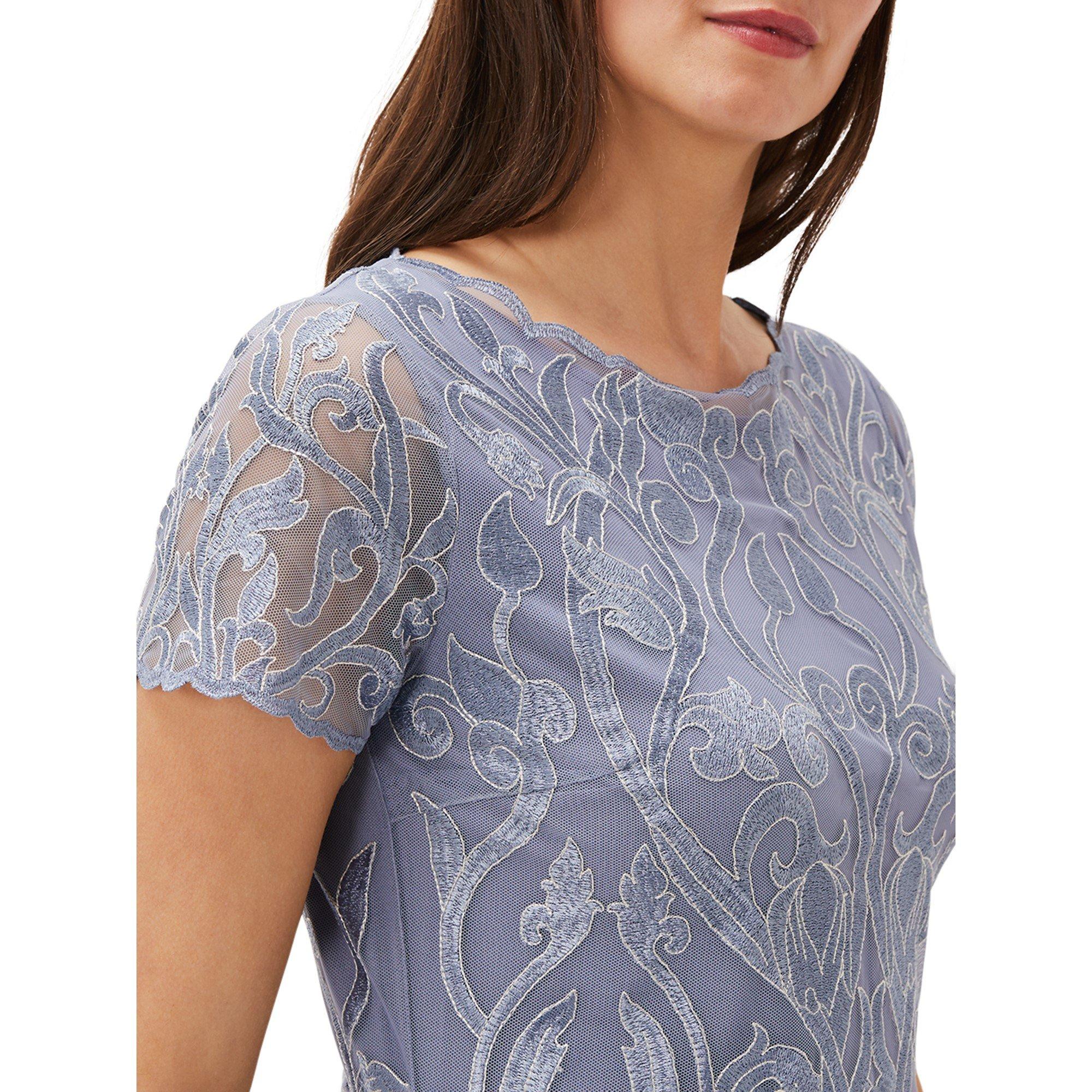 Arctic Blue - Phase Eight - Bea Embroidered Dress - 5