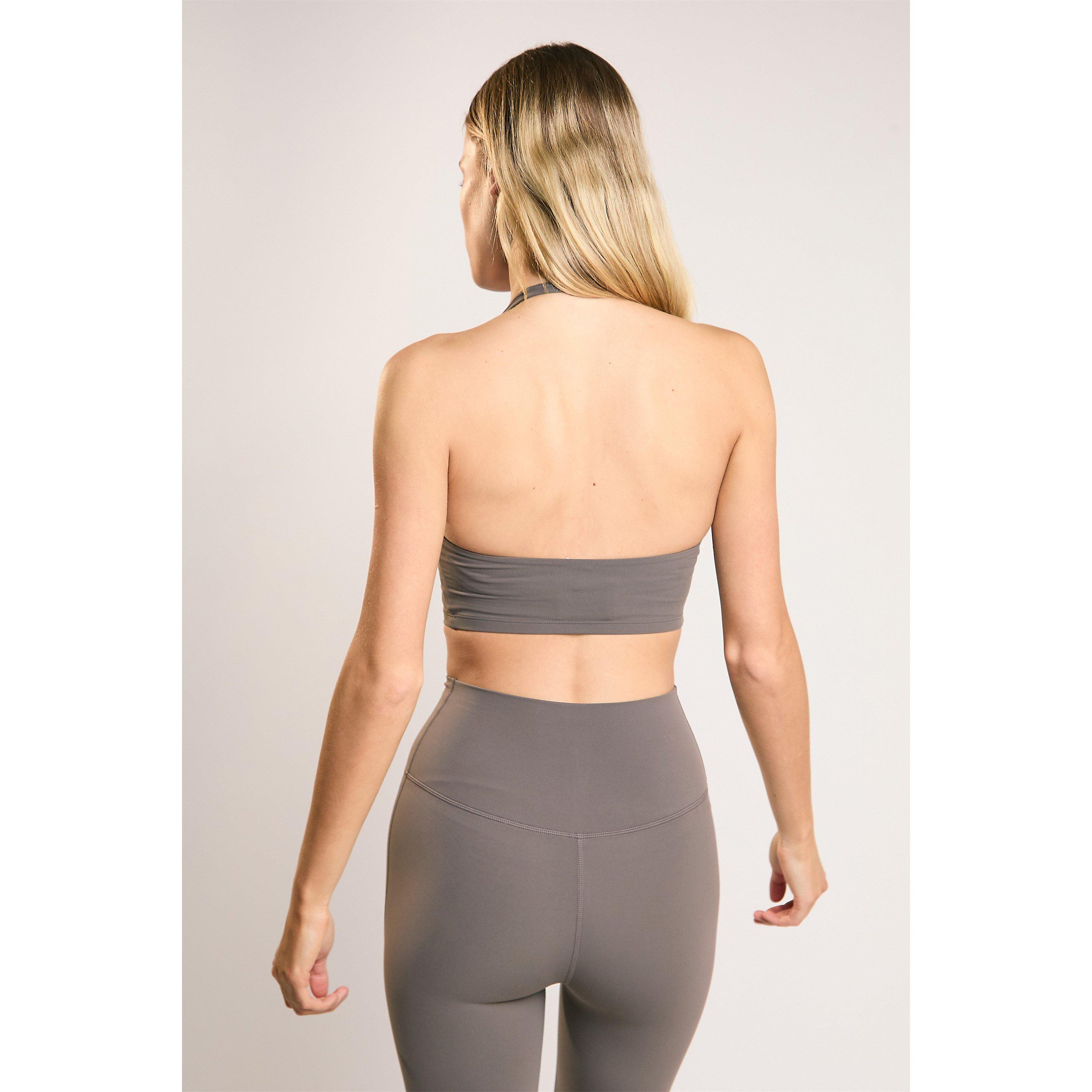 Khaki - Agon - Khaki Halter-Neck Crop-Top - 3