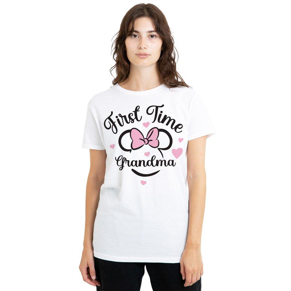 Disney Minnie Mouse First Time Grandma T-Shirt White