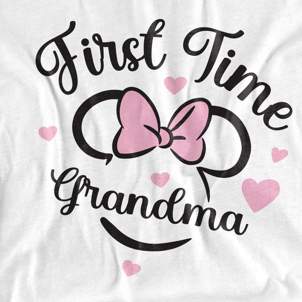 White - Disney - Minnie Mouse First Time Grandma T-Shirt White - 2