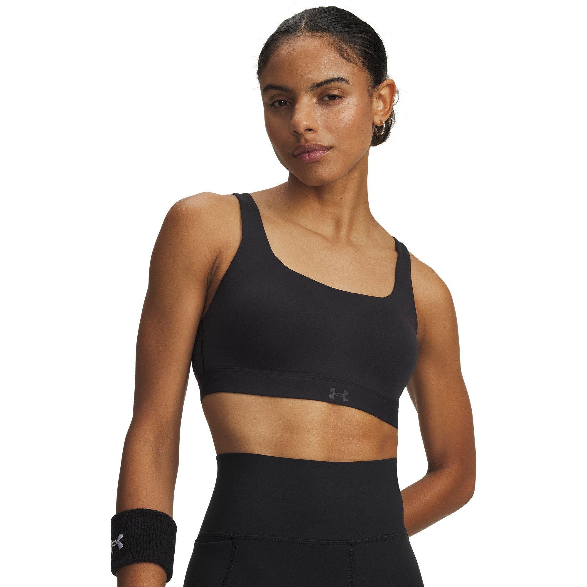 Black/Jet Gray - Under Armour - Motion High Womens Sports Bra - 1