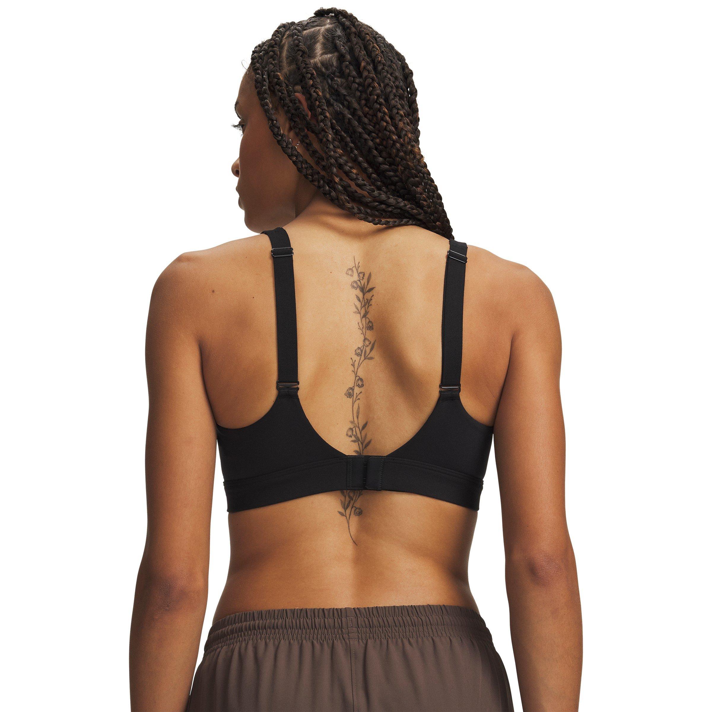 Blk/Castlerock - Under Armour - Motion High Womens Sports Bra - 2
