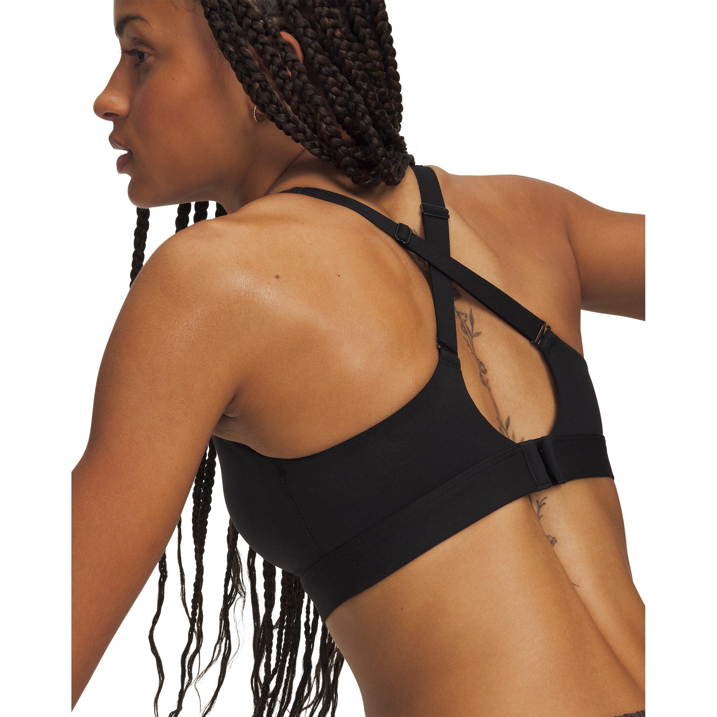 Blk/Castlerock - Under Armour - Motion High Womens Sports Bra - 3