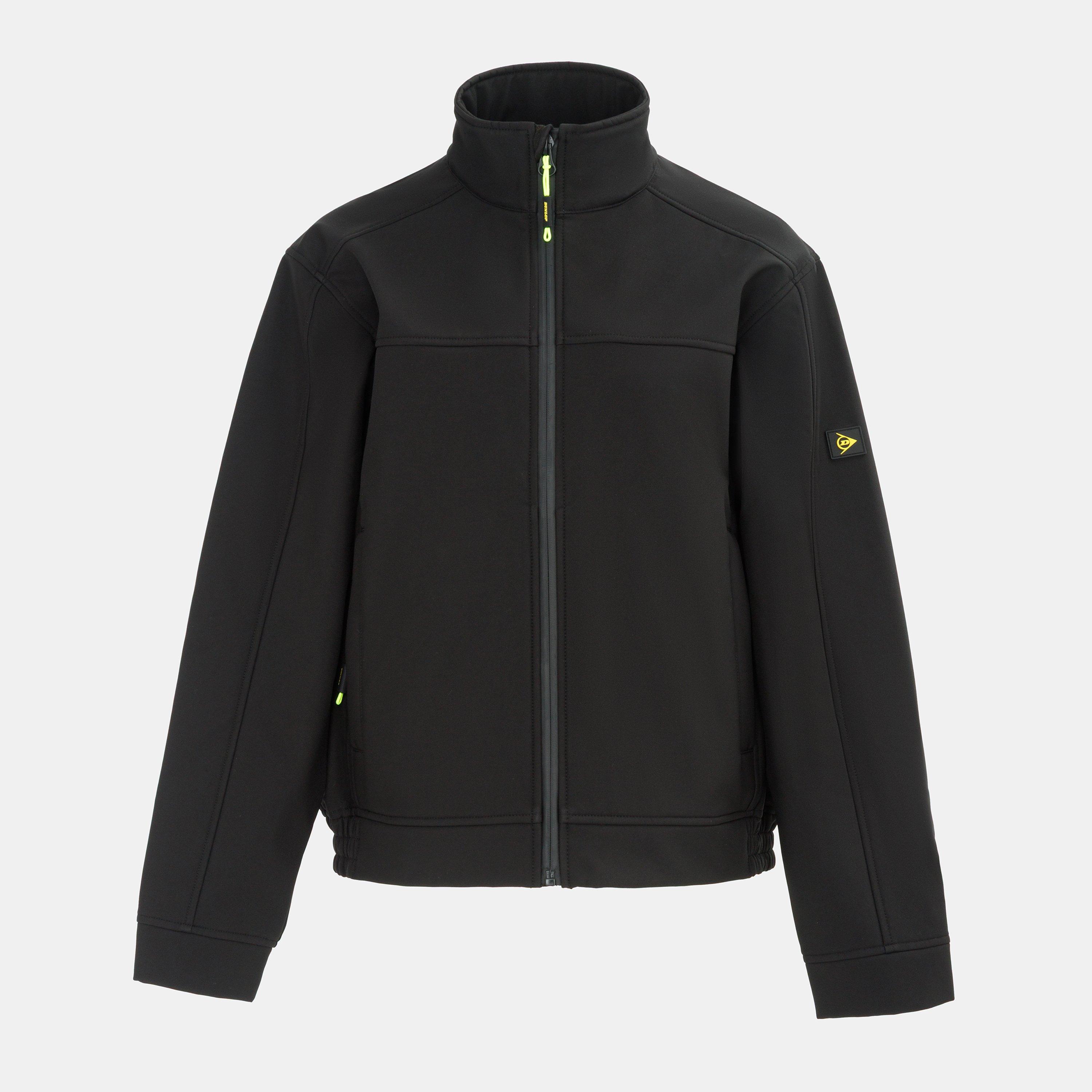 Black - Dunlop - Women's On-Site Water Resistant Windproof Slim Fit Softshell Jacket - 1