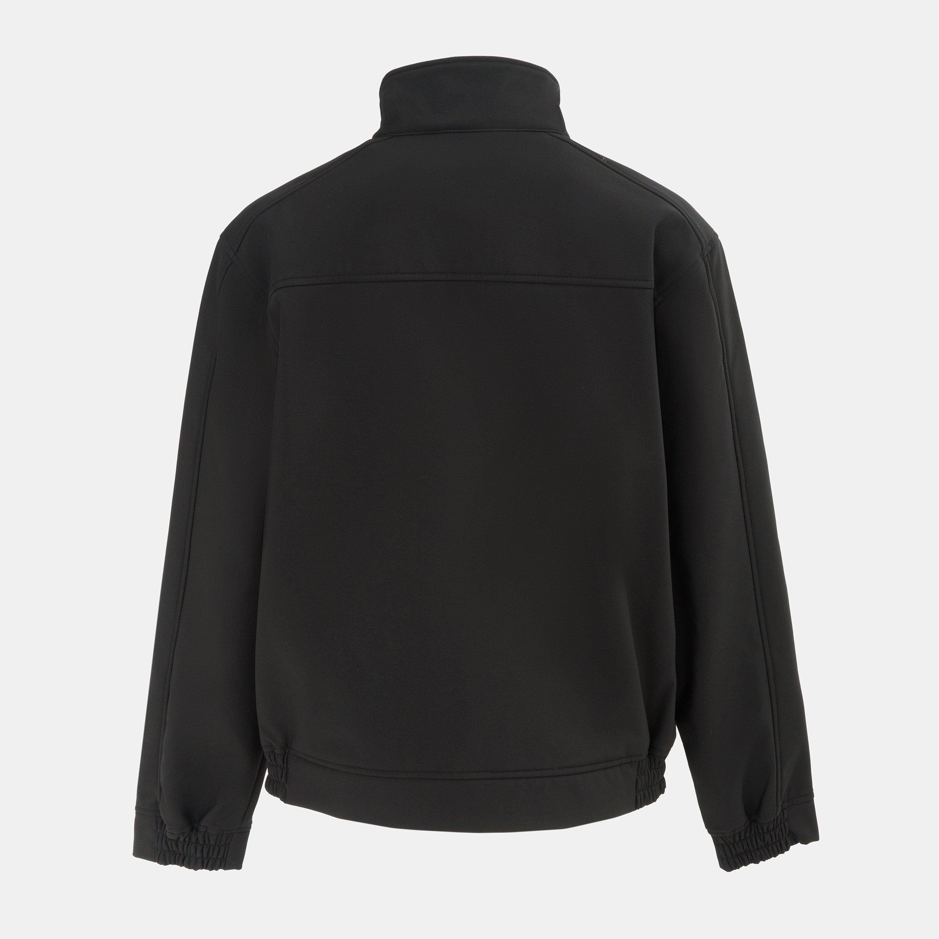 Black - Dunlop - On-Site Water Resistant Windproof Slim Fit Softshell Jacket - 2