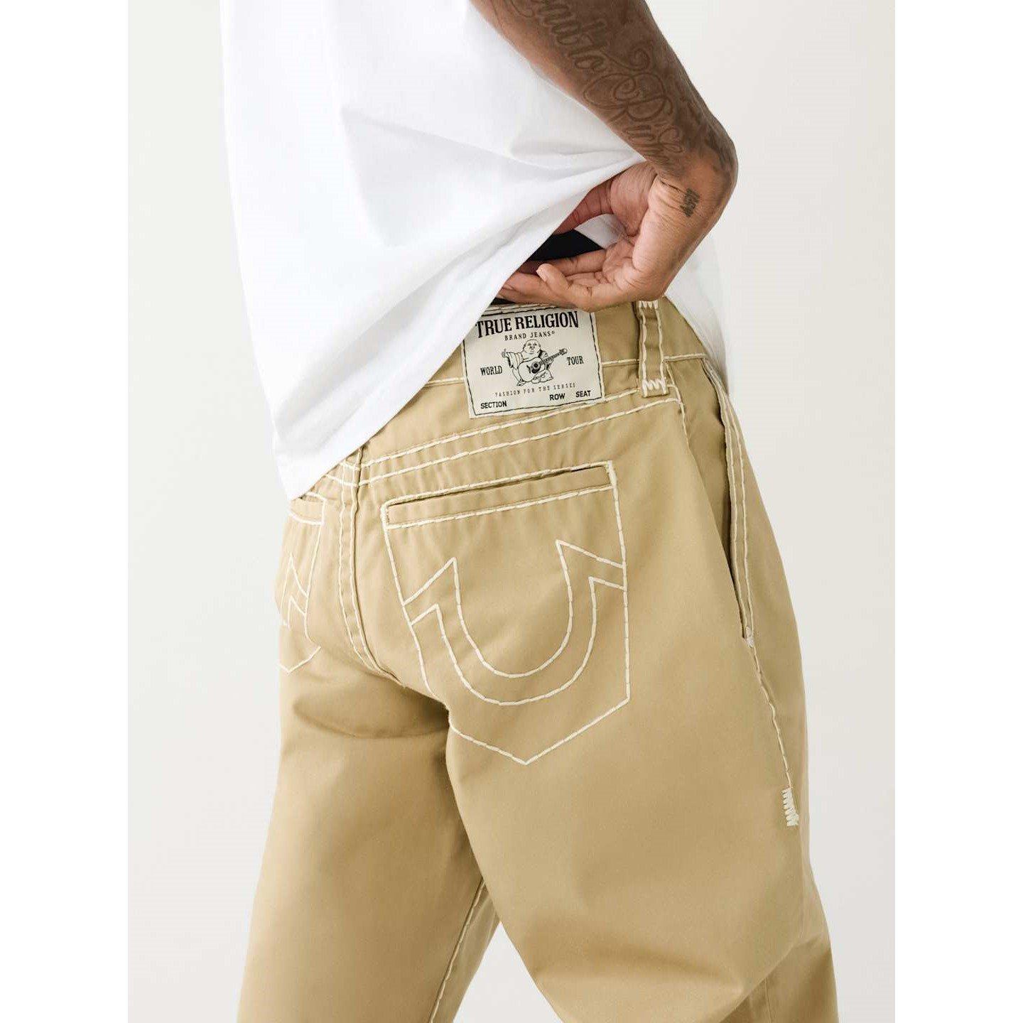 Travertino - True Religion - Bobby Baggy Wide Leg Jeans - 3