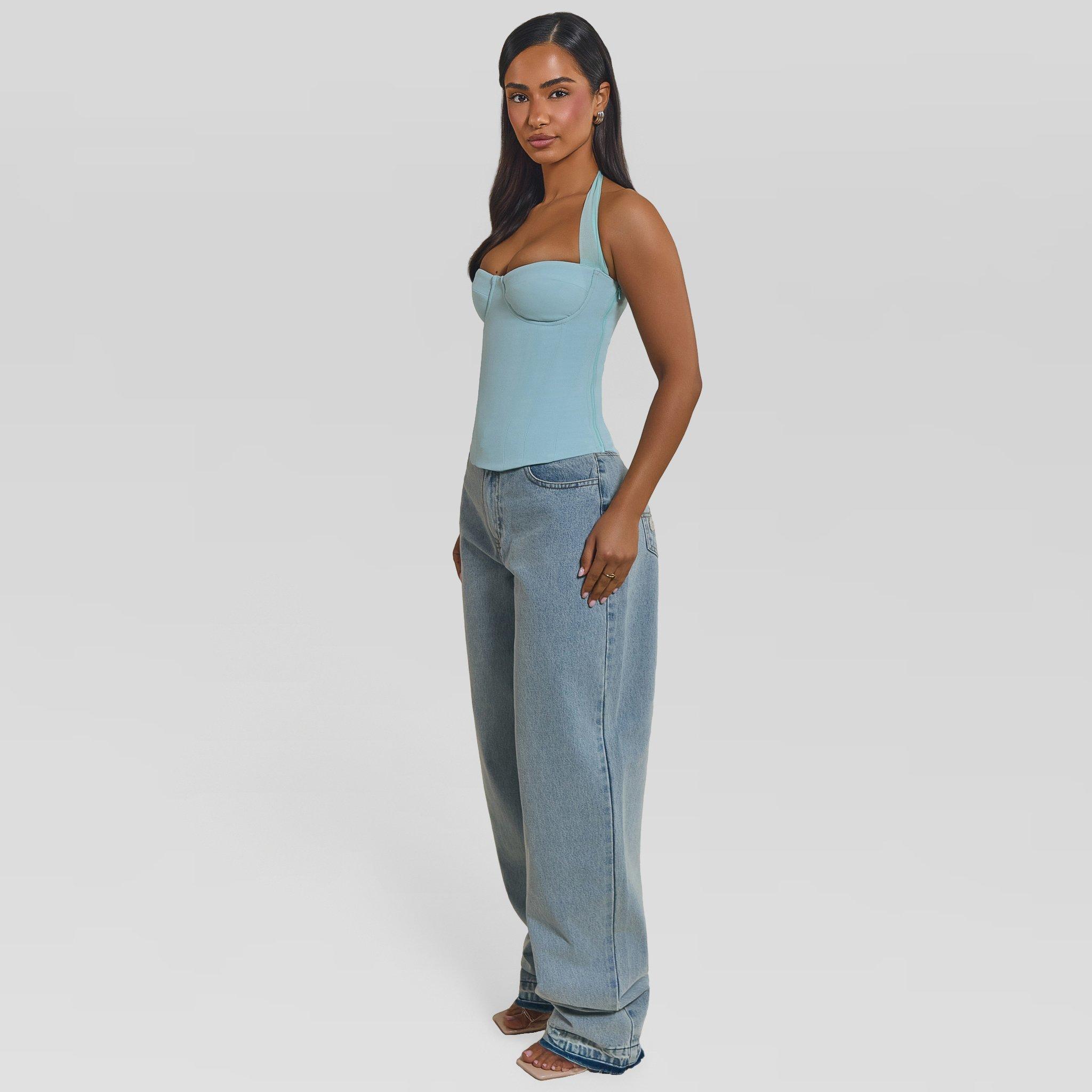 Lght Wash - Mars The Label - Women's Kali Wide Leg Jeans - 2