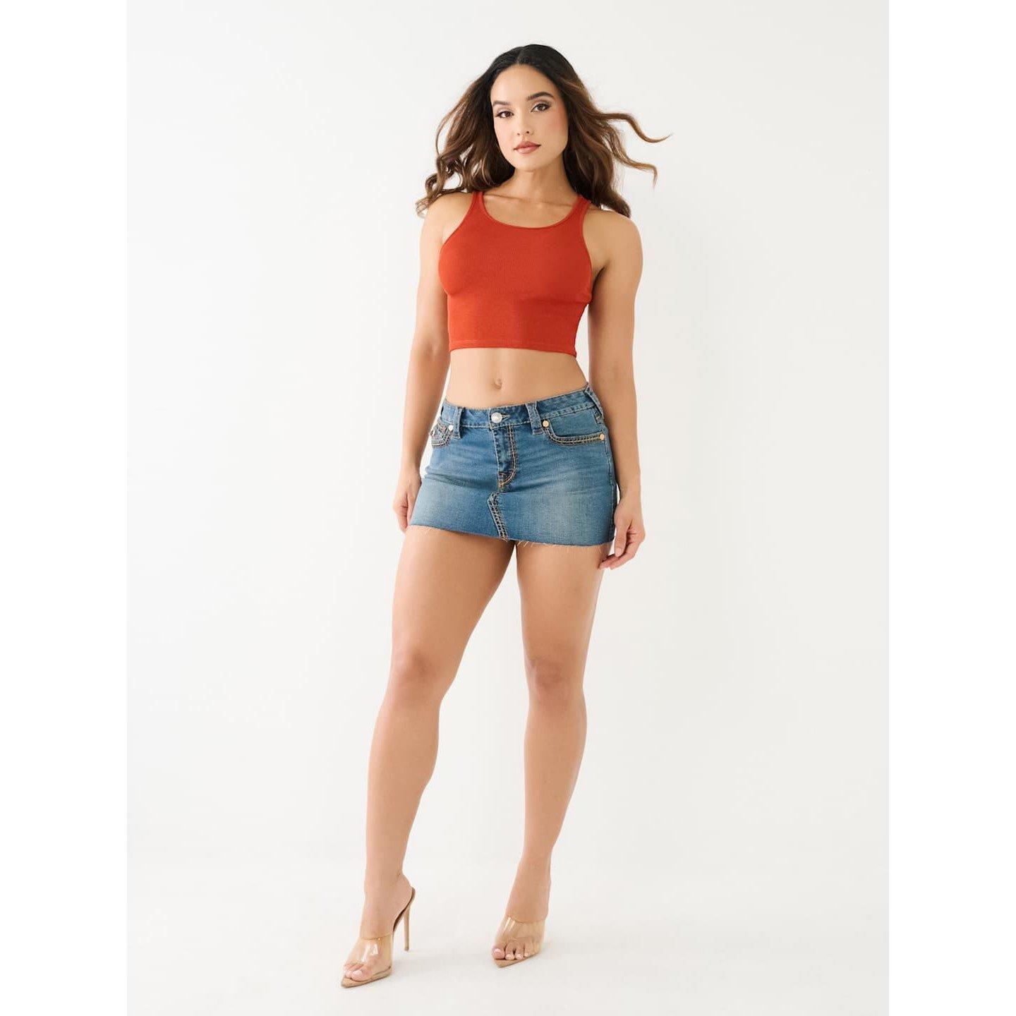 Marina - True Religion - Sadie Mini Denim Skirt - 4