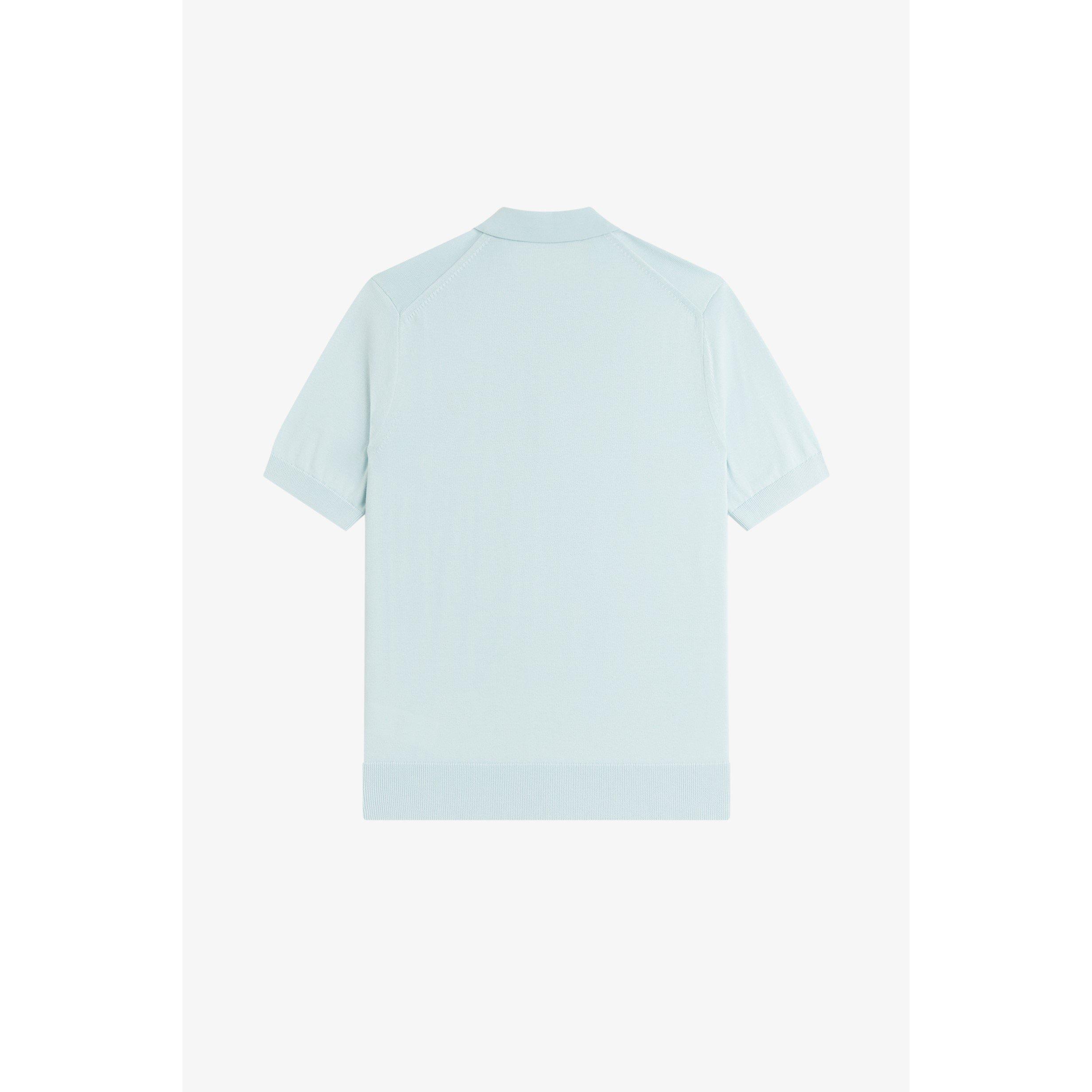 Light Ice R30 - Fred Perry - Men's Knitted Short Sleeve Polo Shirt - 2
