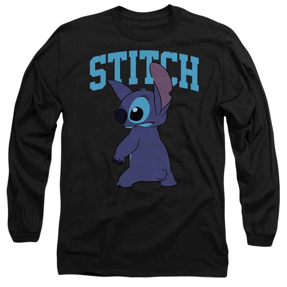 Black - Disney - Lilo Stitch Classic Pose Long Sleeve T-Shirt Blac - 1