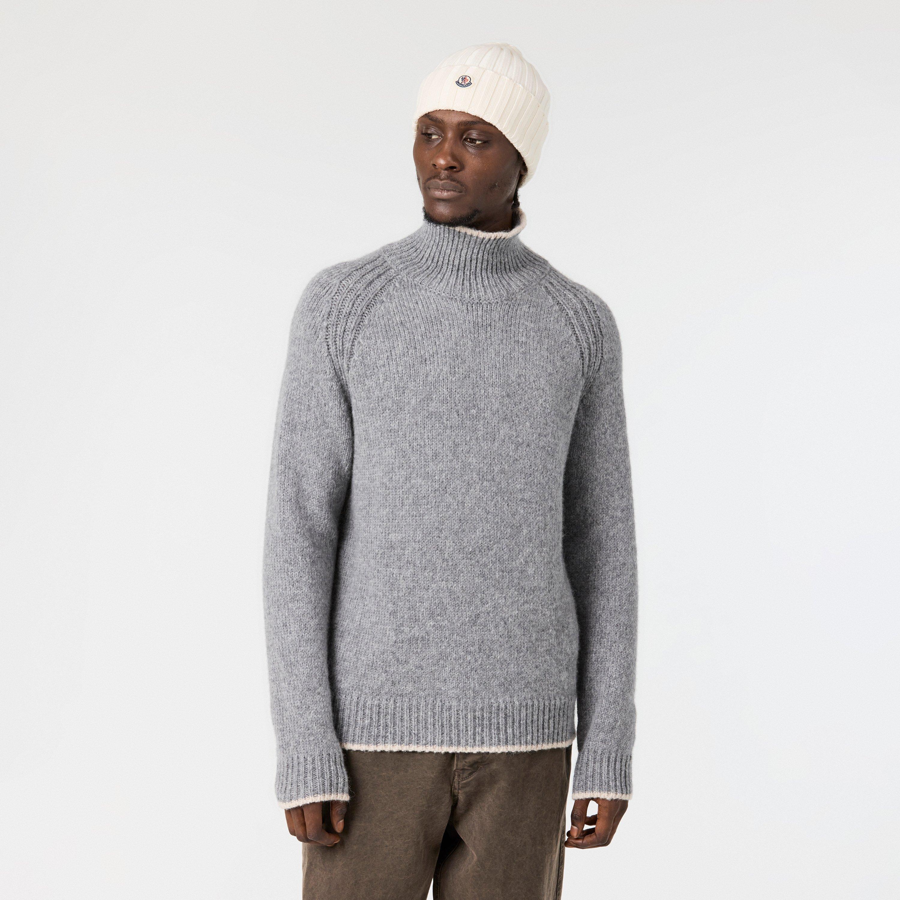 Dark Grey 910 - Moncler - Men's Knitted Top - 3