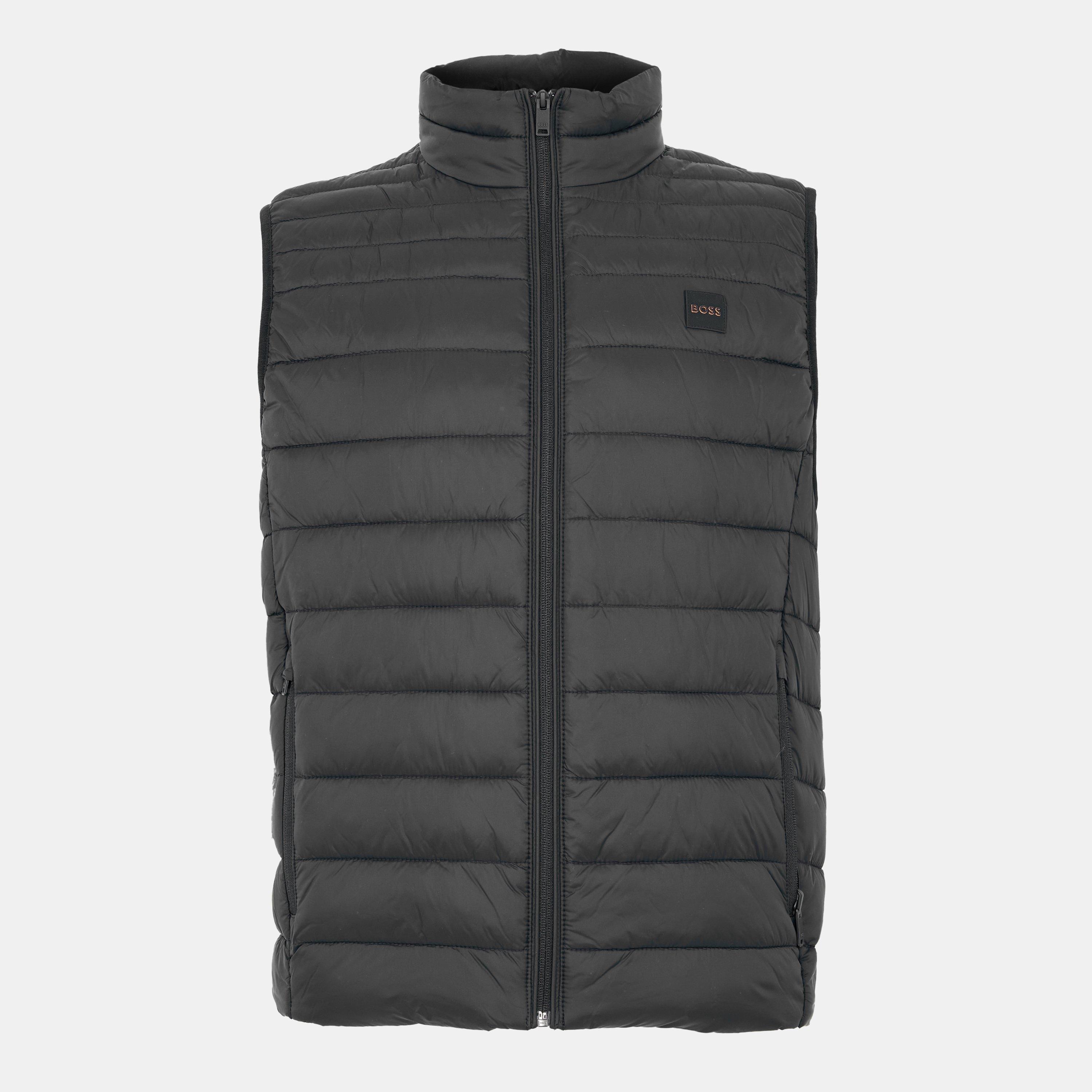 Black 001 - Boss - Mens BOSS ORANGE Padded Lightweight Gilet - Tailored Fit (Odeno) - 1