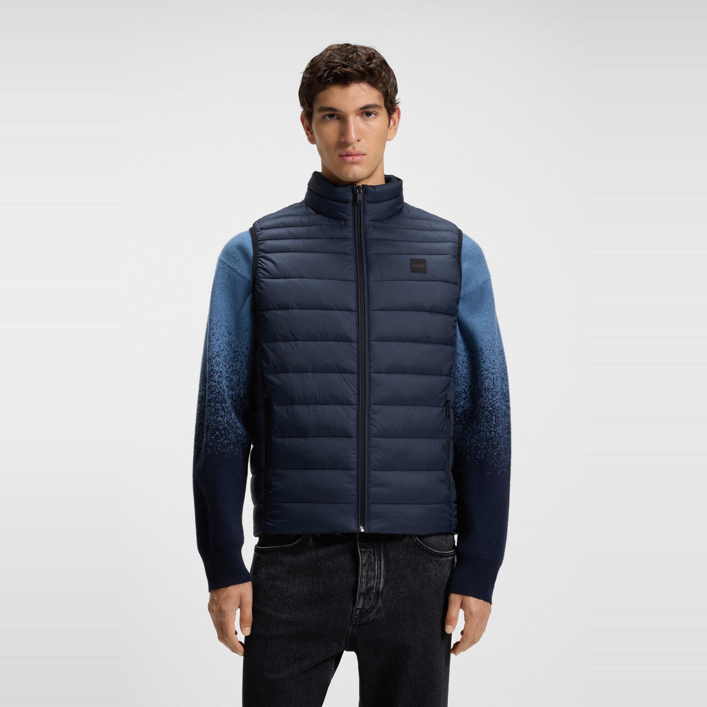 Dark Blue 404 - Boss - Mens BOSS ORANGE Padded Lightweight Gilet - Tailored Fit (Odeno) - 2