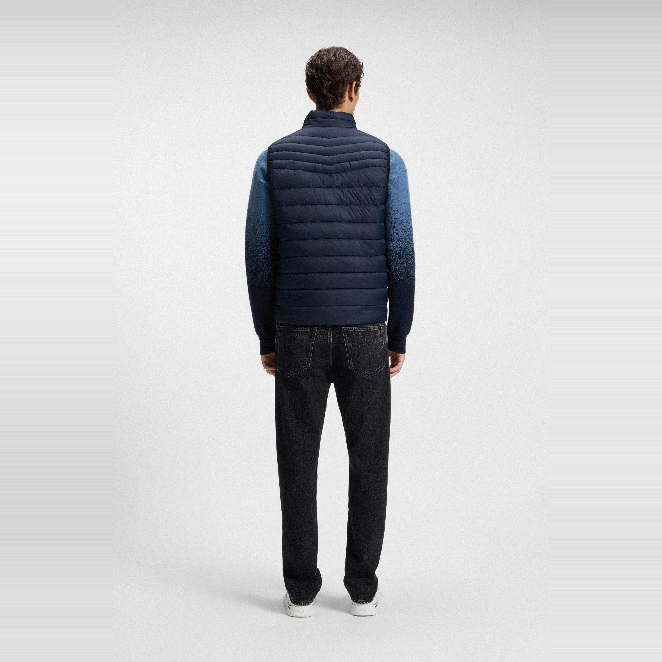 Dark Blue 404 - Boss - Mens BOSS ORANGE Padded Lightweight Gilet - Tailored Fit (Odeno) - 5