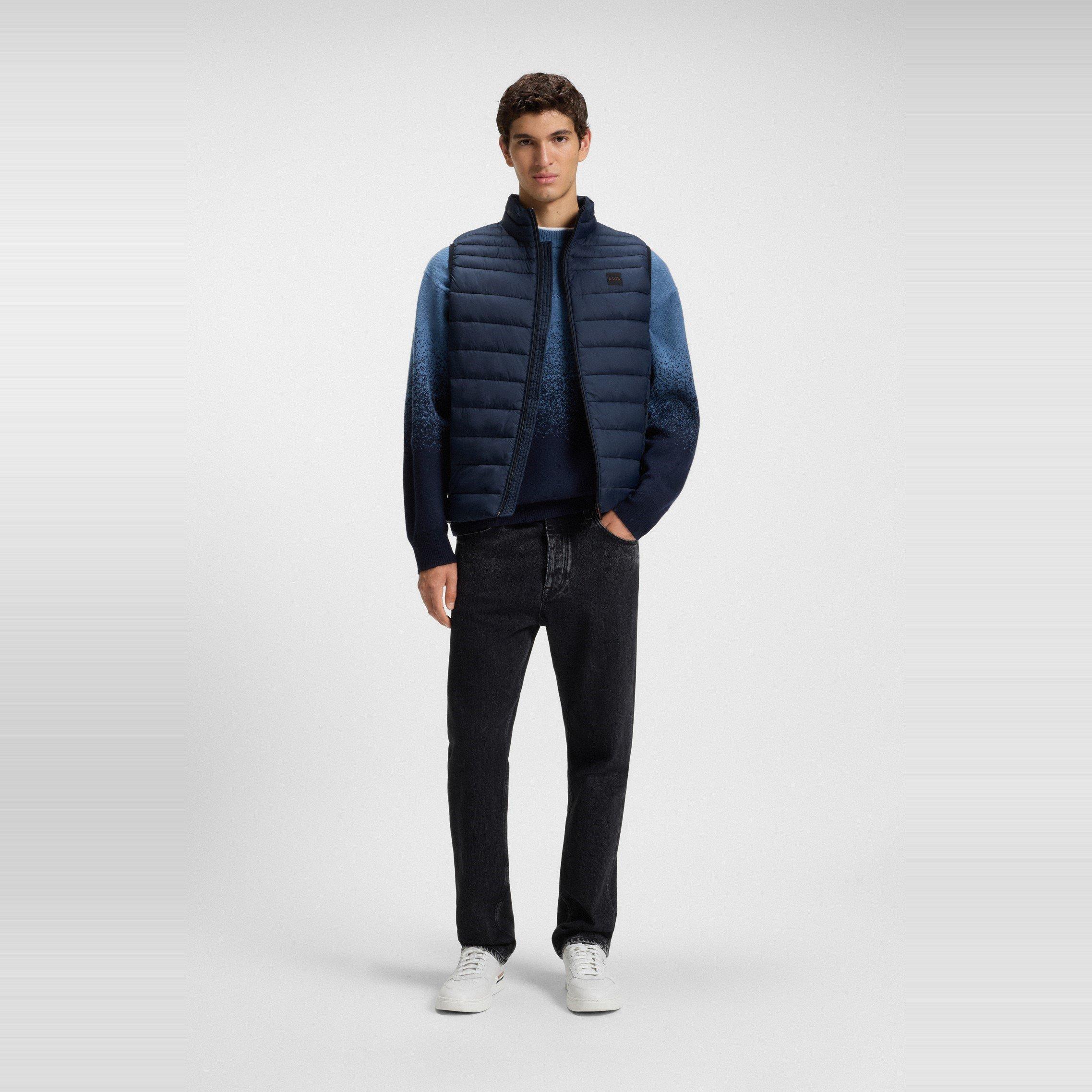 Dark Blue 404 - Boss - Mens BOSS ORANGE Padded Lightweight Gilet - Tailored Fit (Odeno) - 6