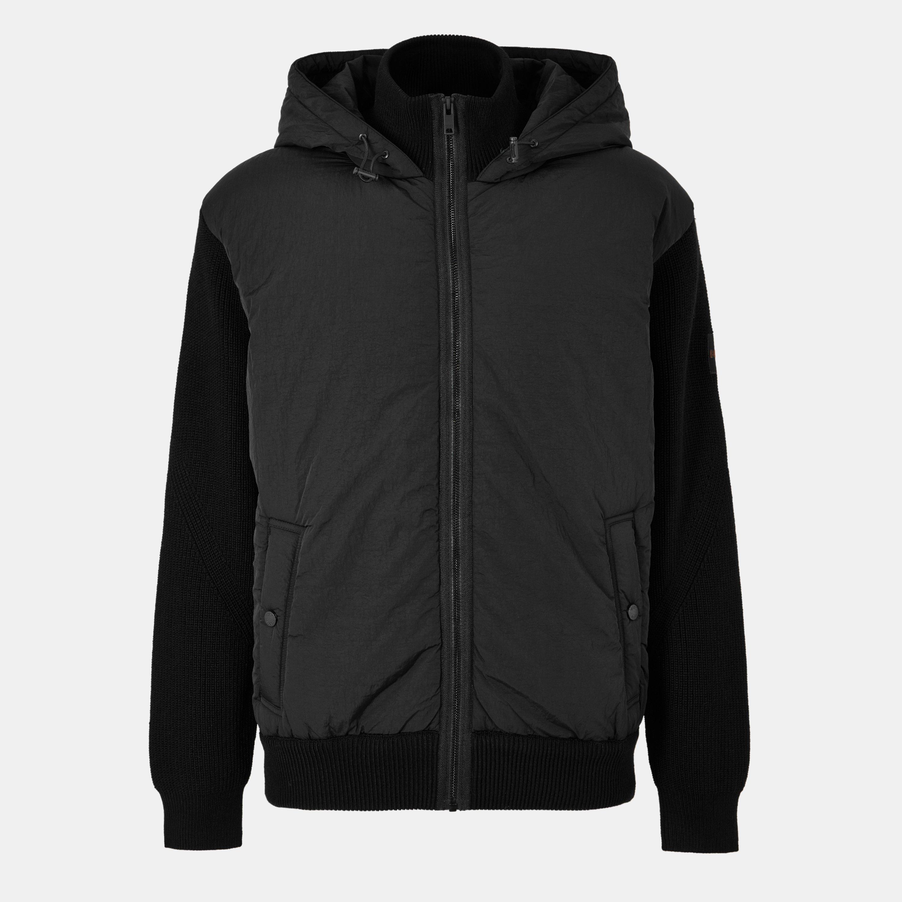 Black 001 - Boss - Men's Kiaccio Hood Jumper - 1
